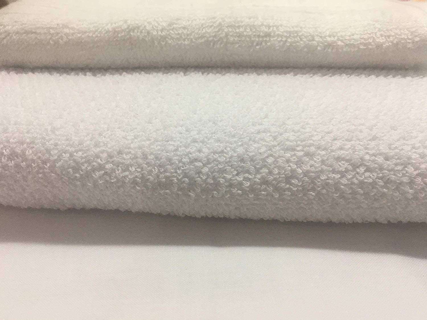 ELSTONE HOME Cotton Bath Towel (28 x 57 Inches) with Hand Towel Napkin (14 x 21) Combo White Colour High Absorbent 4