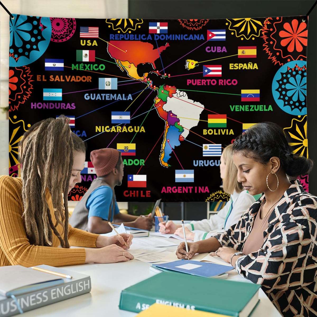Hispanic Heritage Month Decorations Latin American Banner Spanish Classroom Decorations National Hispanic Heritage Month Decorations for Classroom Home 6