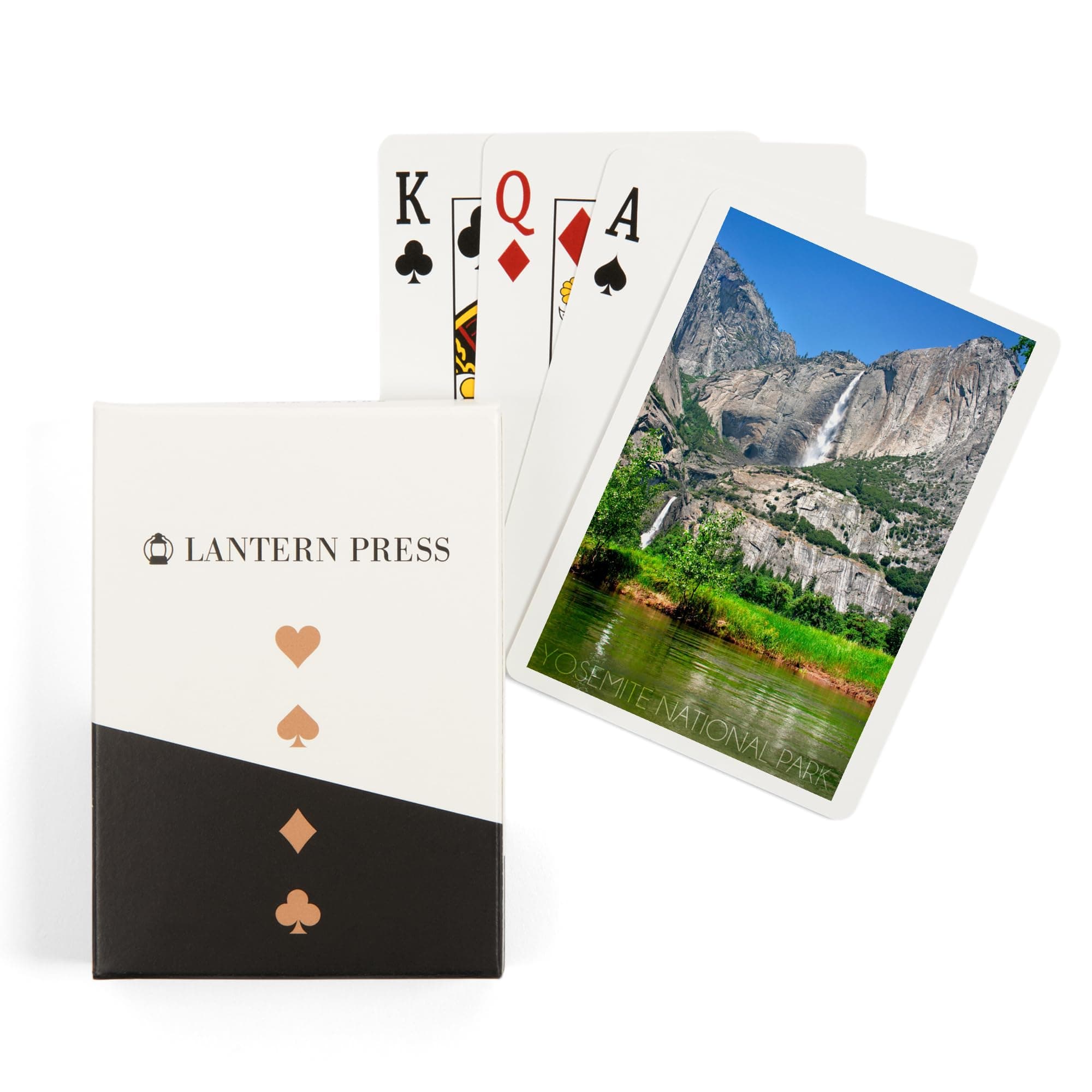 Lantern Press Yosemite National Park, California, Yosemite Falls (52 Playing Cards, Poker Size Card Deck with Jokers) 1