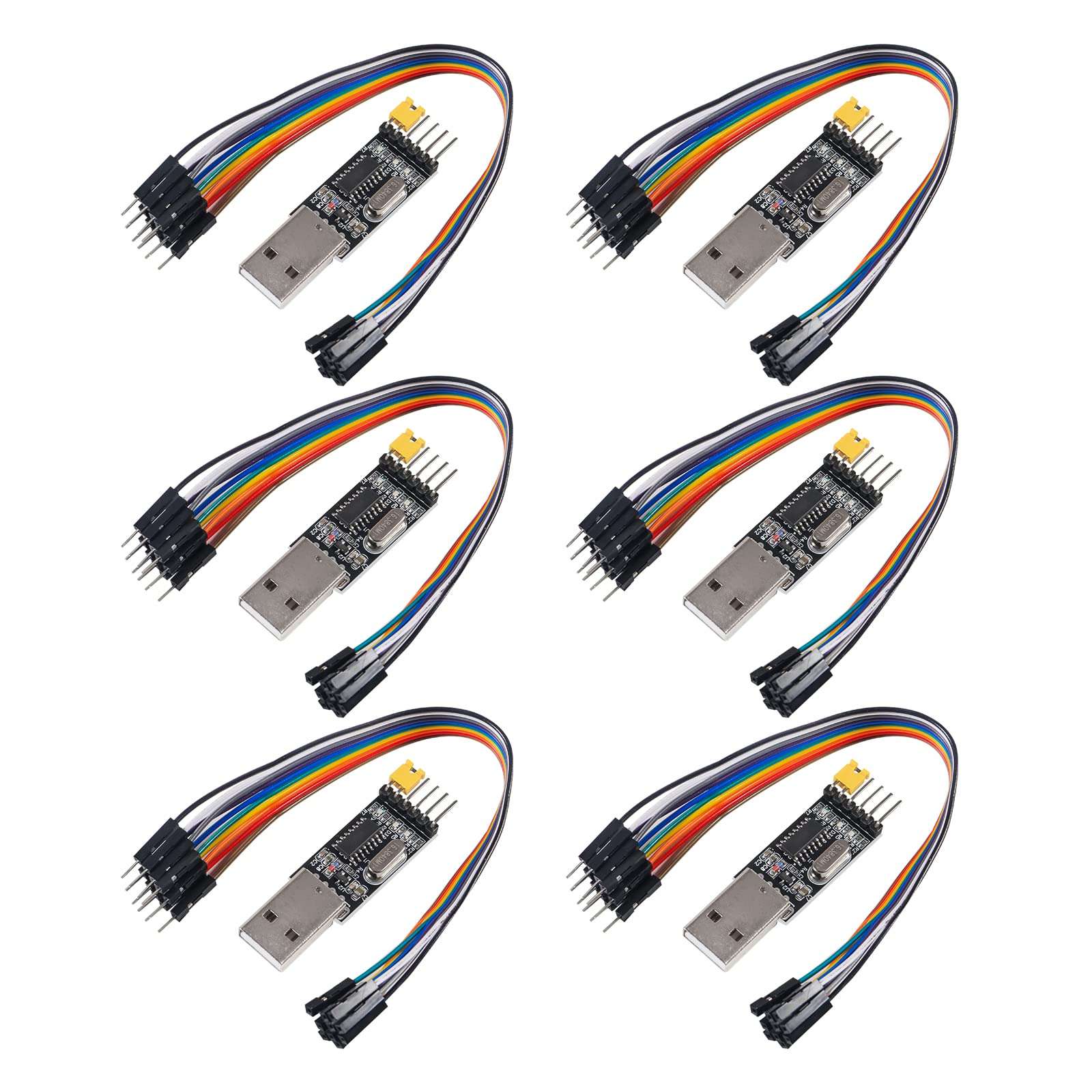 MELIFE USB to Serial USB to TTL CH340 Module Serial Converter CH340 3.3V 5V Brush Plate STC Microcontroller Download Adapter 1