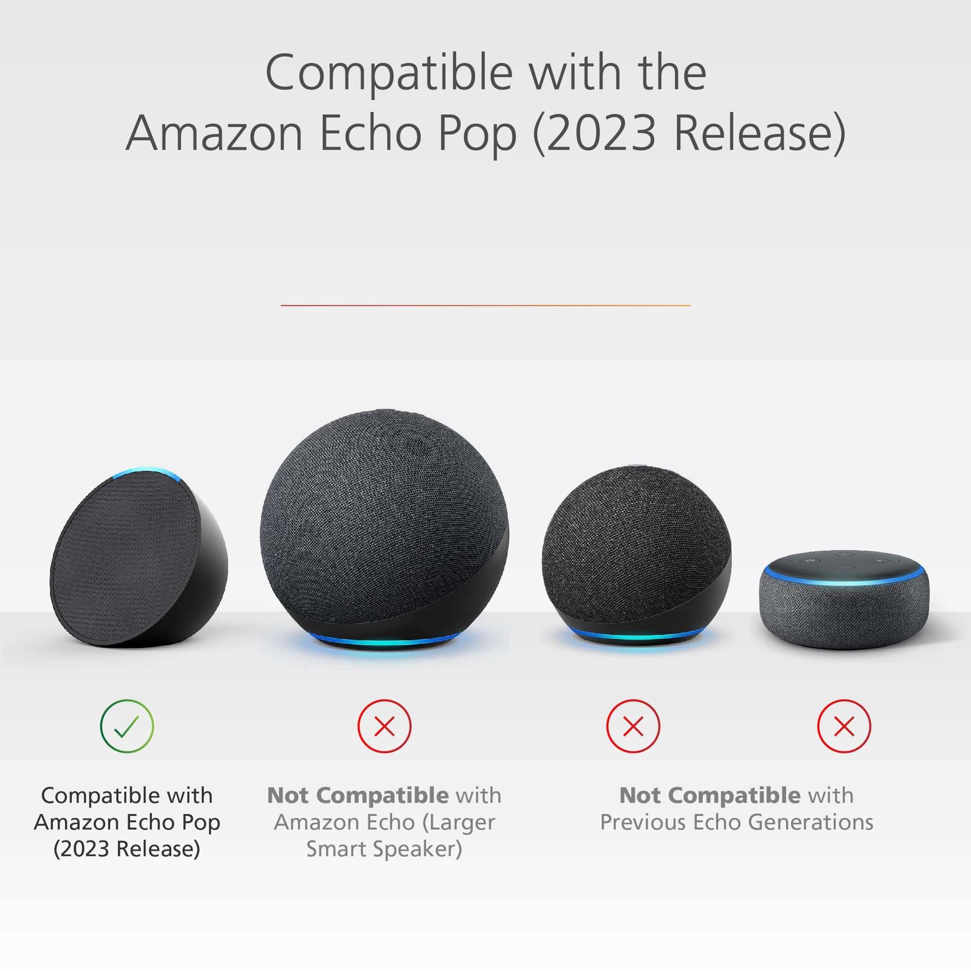 Made For Amazon Sleeve for Echo Pop (2023 Release) 4