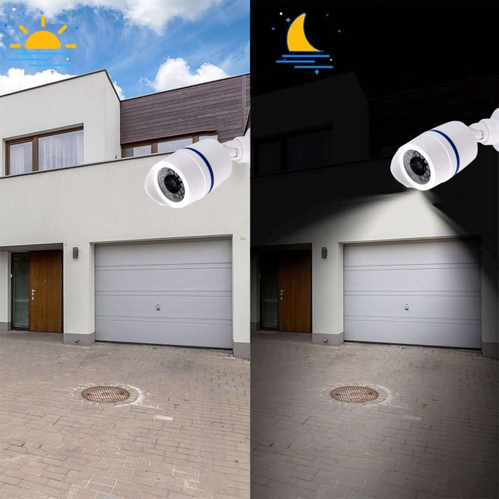 Simulation Fake Camera Surveillances Security CCTV Dome Camera Indoor Outdoor Camera with LED Light Security Camera 4