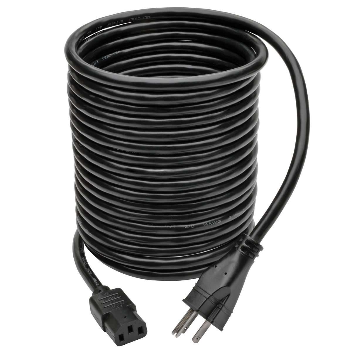 Tripp Lite Hospital-Grade Computer Power Cord, 15A, 14 AWG (NEMA 5-15P to IEC-320-C13), 25 ft. (P006-025-HG15) 3
