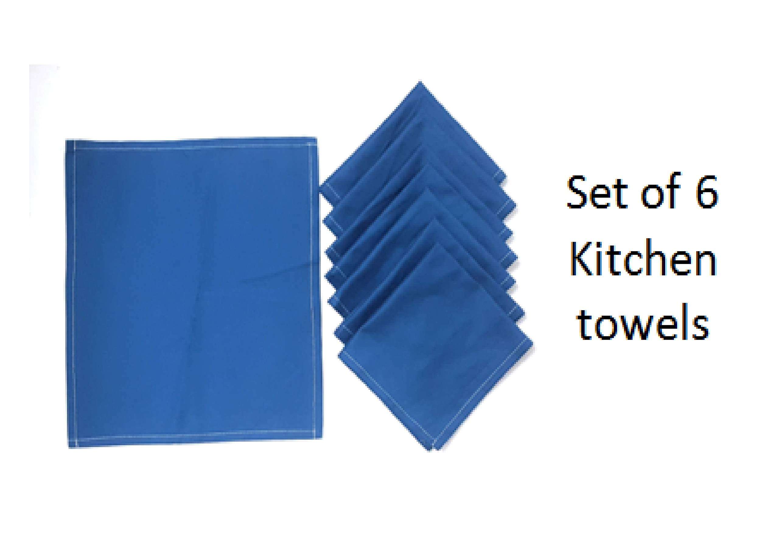 AMIRTHAMIL Assorted Kitchen Napkins Set of 6 FACE Towels Lunch Towels Multipurpose Towels 35CM X30CM 3