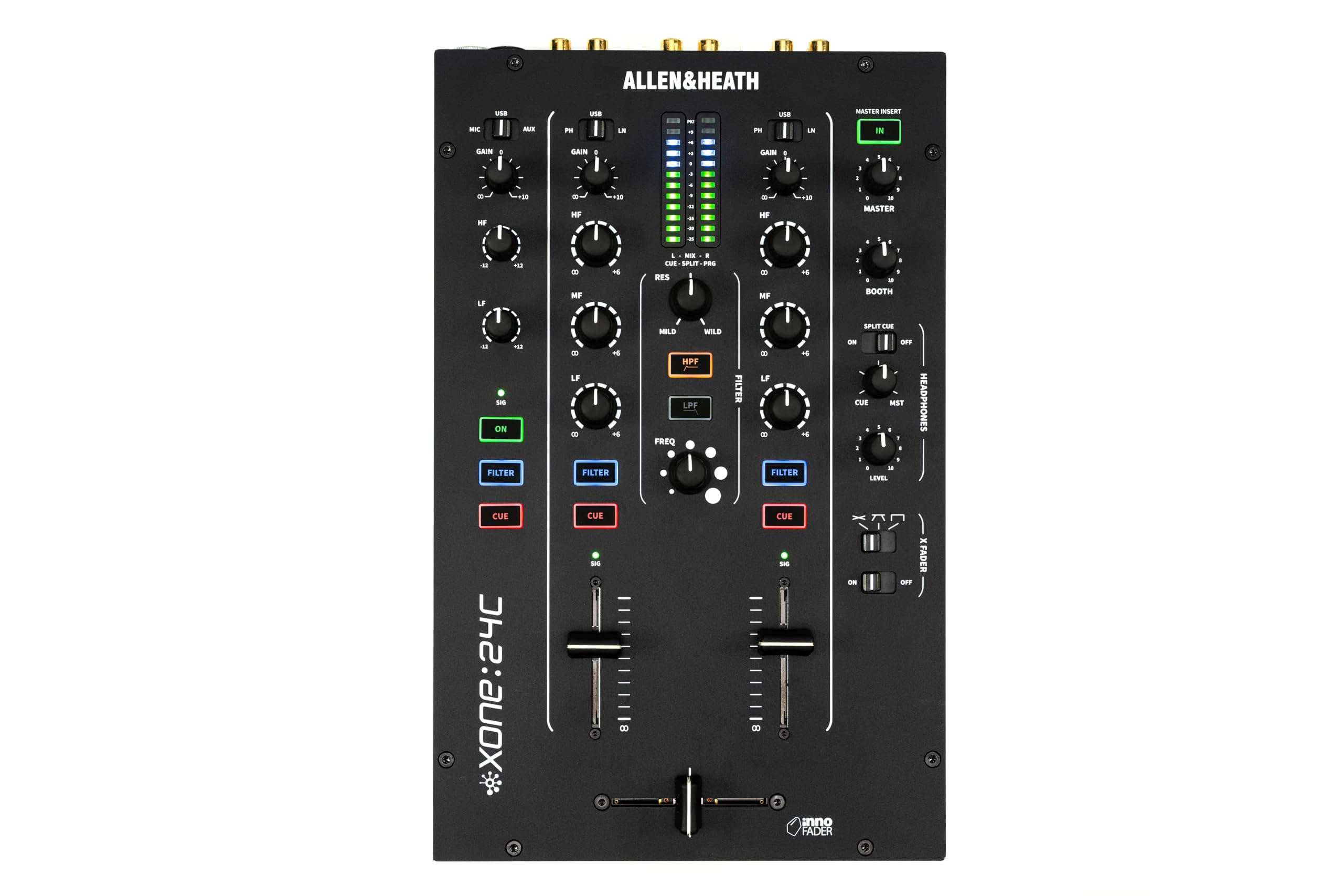 XONE:24C Analogue 2+1 Channel DJ Mixer with Interface 1