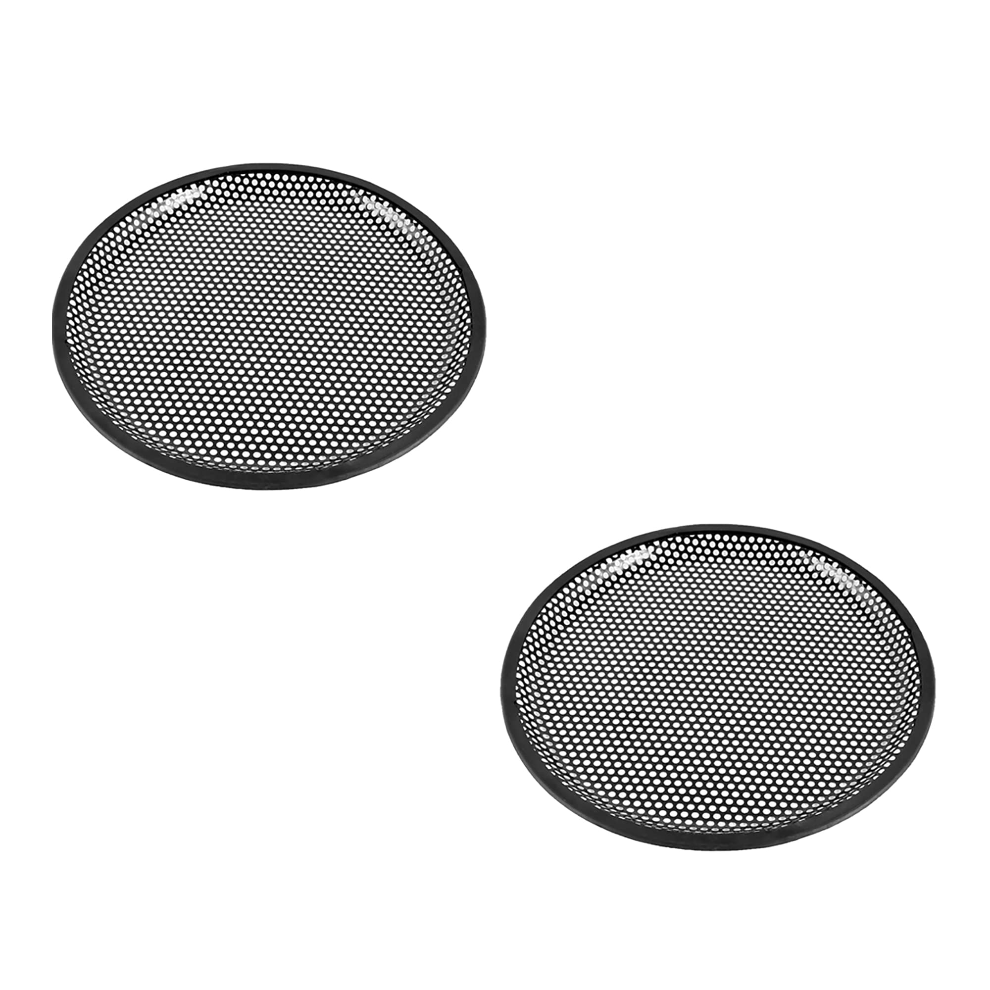 uxcell 10 Inch Metal Mesh Round Car Woofer Cover Speaker Grill Black 2 Pcs 5