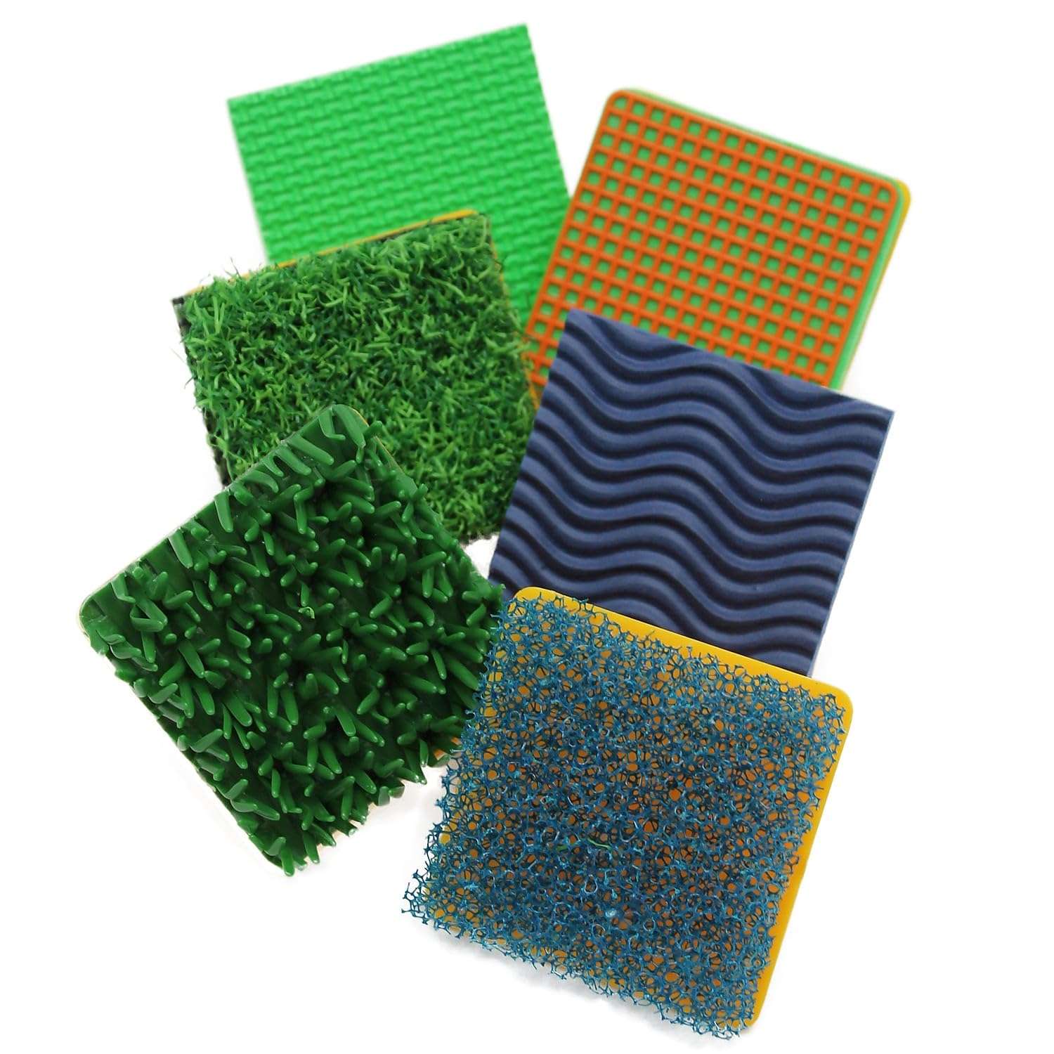 READY 2 LEARN Textured Stampers - Set of 6 - Art Tools for Kids - 3D Tools for Backgrounds, Borders and DIY Projects 1