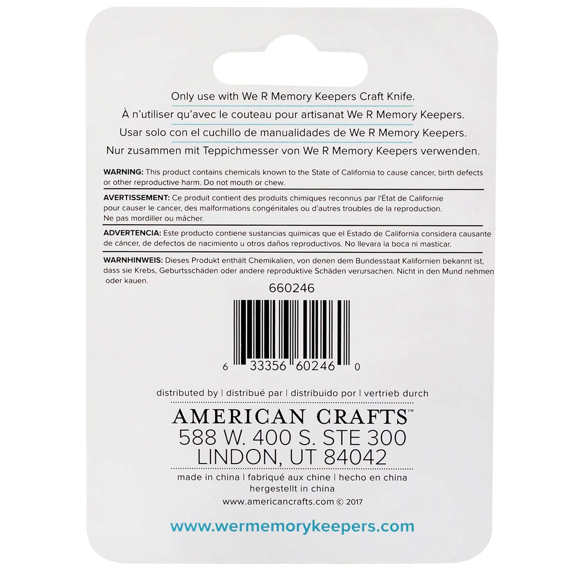 We R Memory Keepers Craft Knife Replacement Blades 5/Pkg-For 6602446 & 60000461 3