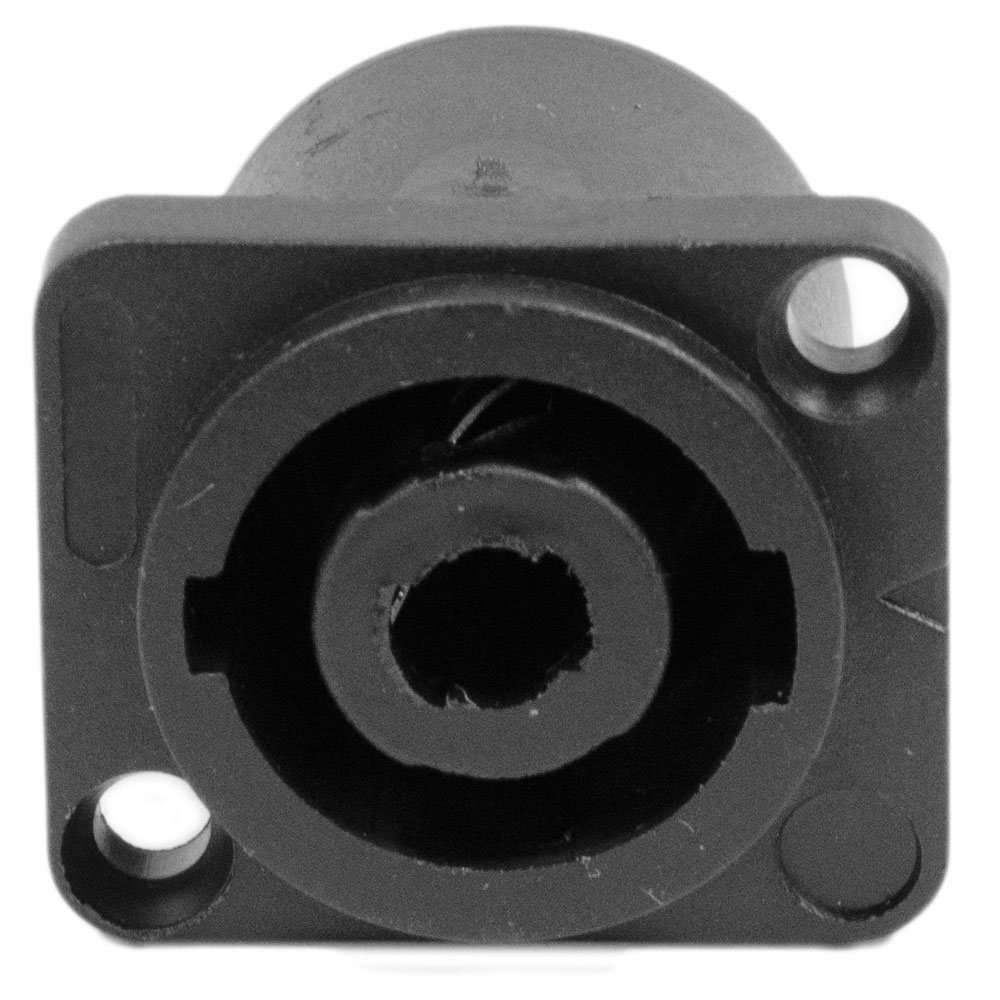 Seismic Audio SAPT240 4 Pole SpeakOn Panel Mount Connector and Fits Series D Pattern Holes Pro Audio, Black 1