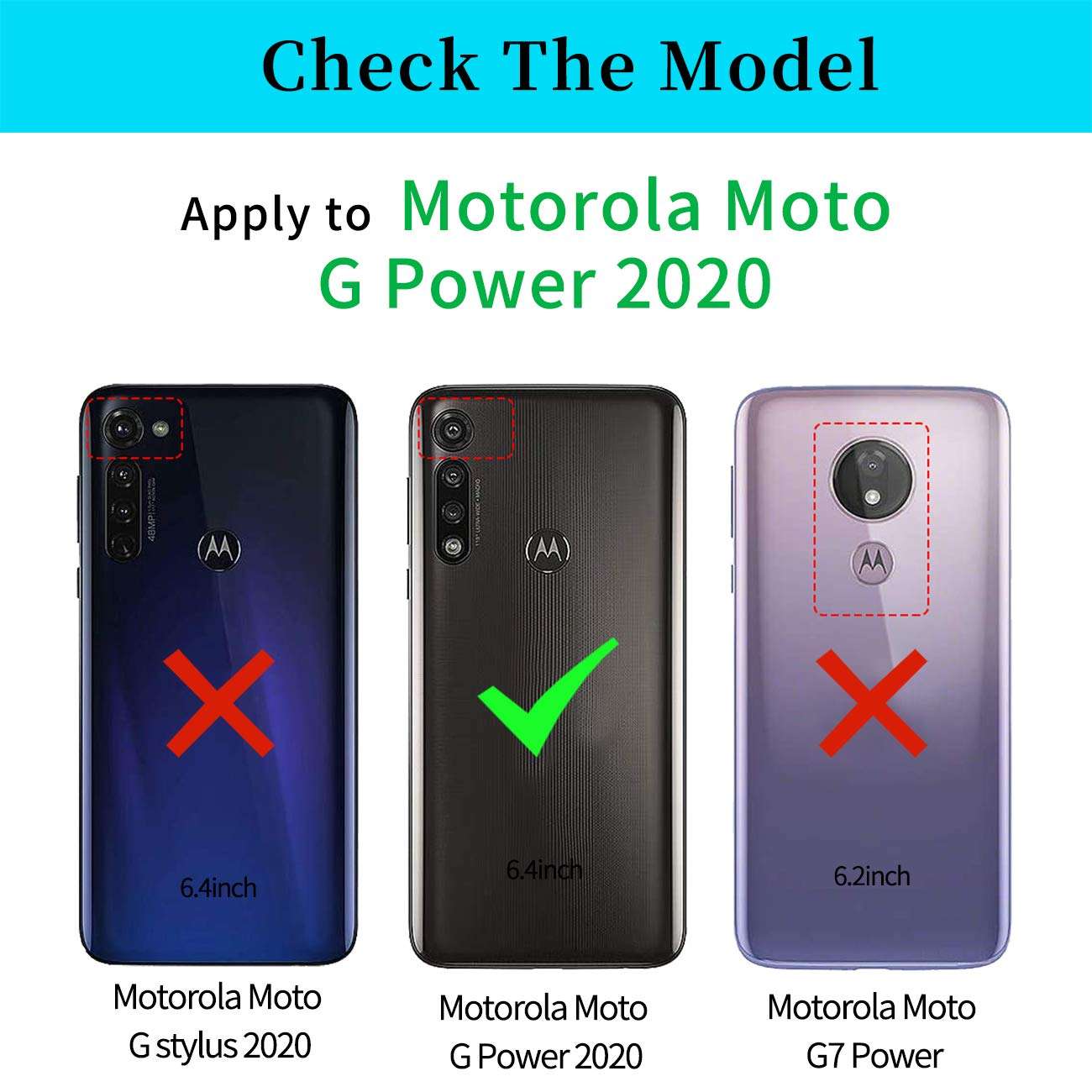 AIRWEE Moto G Power case, Dual Layer Moto G8 Power Clear Case with Hard PC+TPU Shockproof Bumper Protective Cover for Motorola Moto G Power 2020,Tropical Palm Tree 2