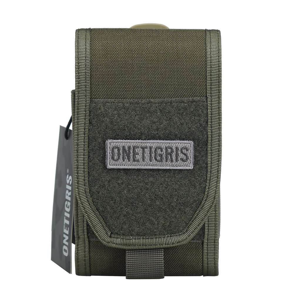 OneTigris Phone Pouch, Tactical Cell Holster with MOLLE Strap, for iPhone 17 Pro Max/Air/17 Pro/17/16 Pro Max/15 Pro Max/14 Pro Max/13 Pro Max, for Galaxy S25 Ultra 1