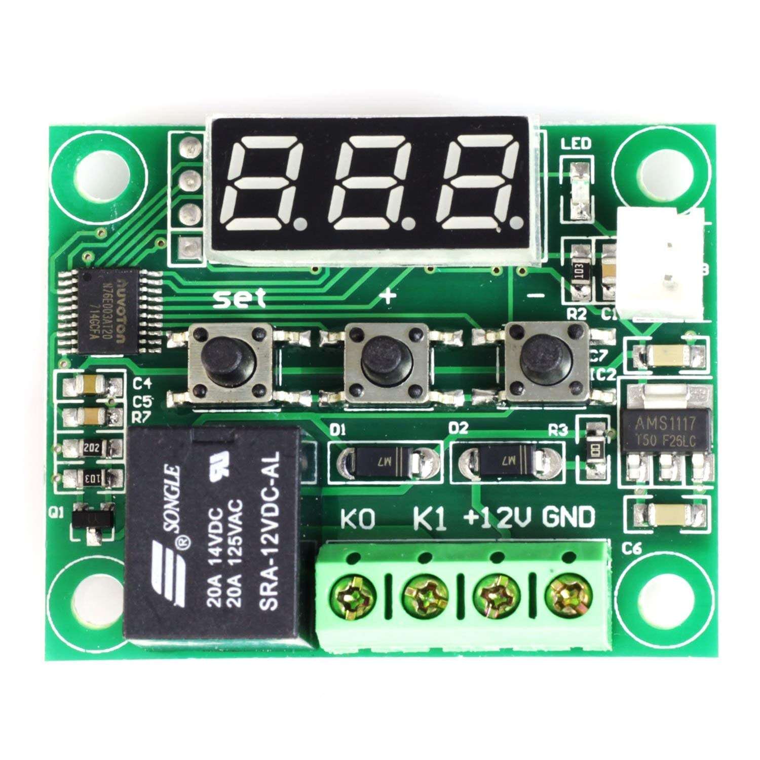 DS-Wang Circuit Board XH-1209 Digital Display Thermostat Module High Precision Temperature Controller Temperature Control Switch Micro Temperature Control Board Spot Steuermodul Computer 3