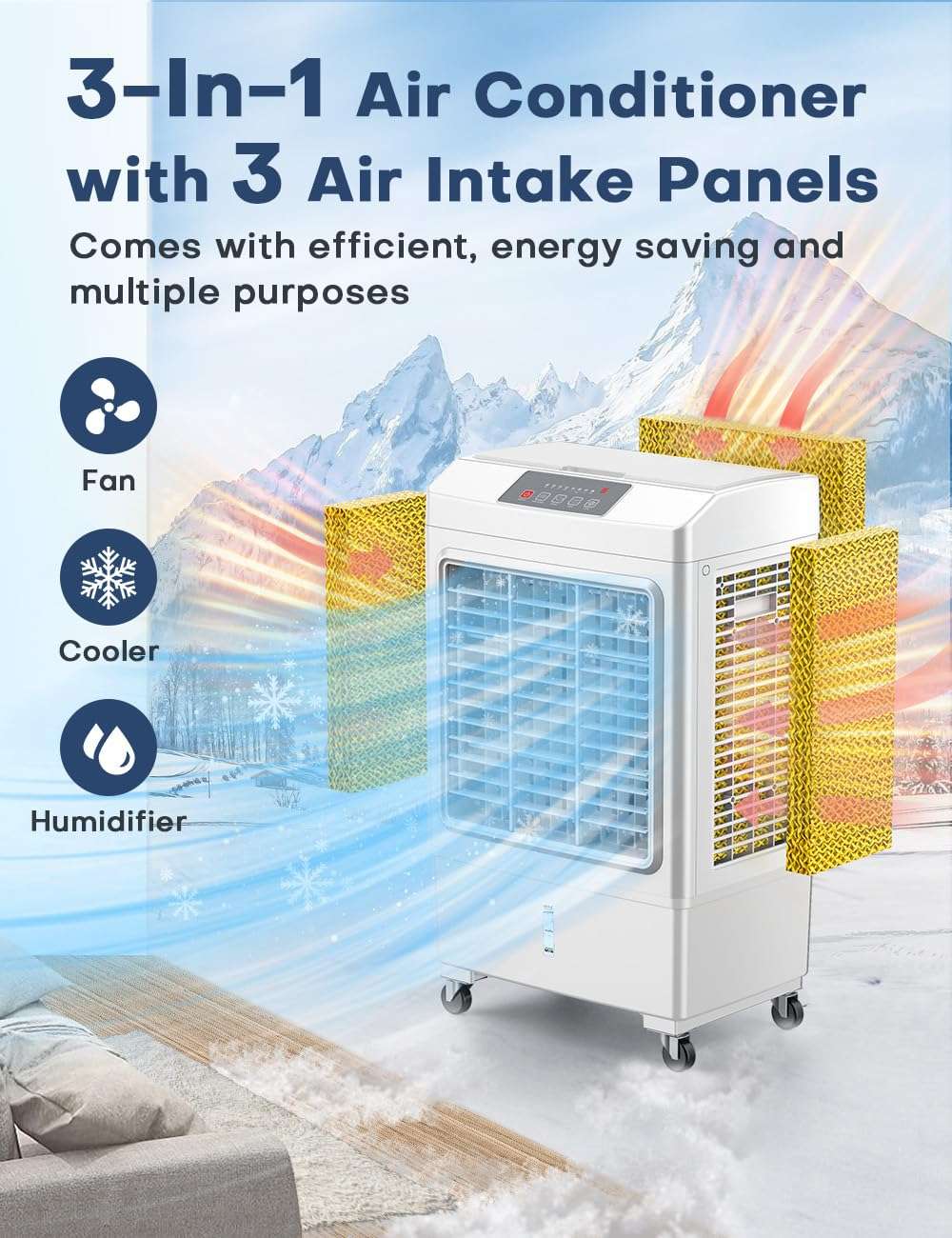 BALKO L242Y Evaporative air Cooler, Beige 4