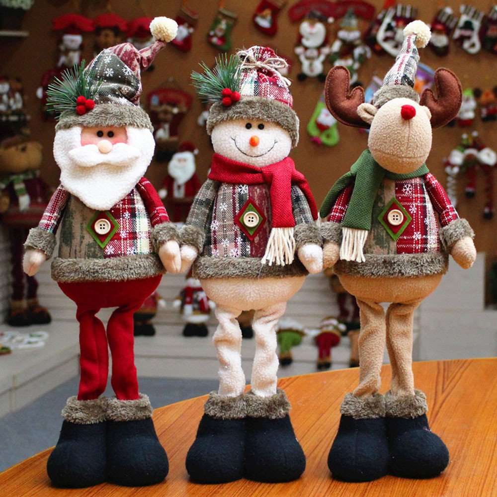 Generic Snowman Christmas Decorations Adornos De Navidad Decoracion De Navidad Christmas Lights Stuffed Animals for Girls Snowman Kit Dolls Christmas Village Sets（Multicolor,One Size） 3