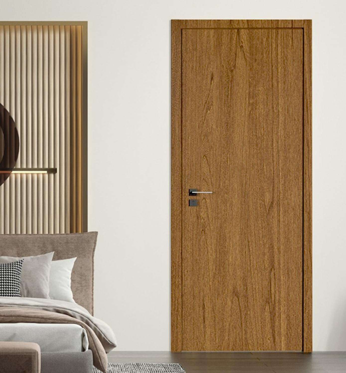 HOMEMATES Self-Adhesive Grain Wood Wallpaper Waterproof Old Furniture Vinyl Stickers Wooden Door Wardrobe Desktop PVC Wall Papers 30 X 304 Cm,Brown 6