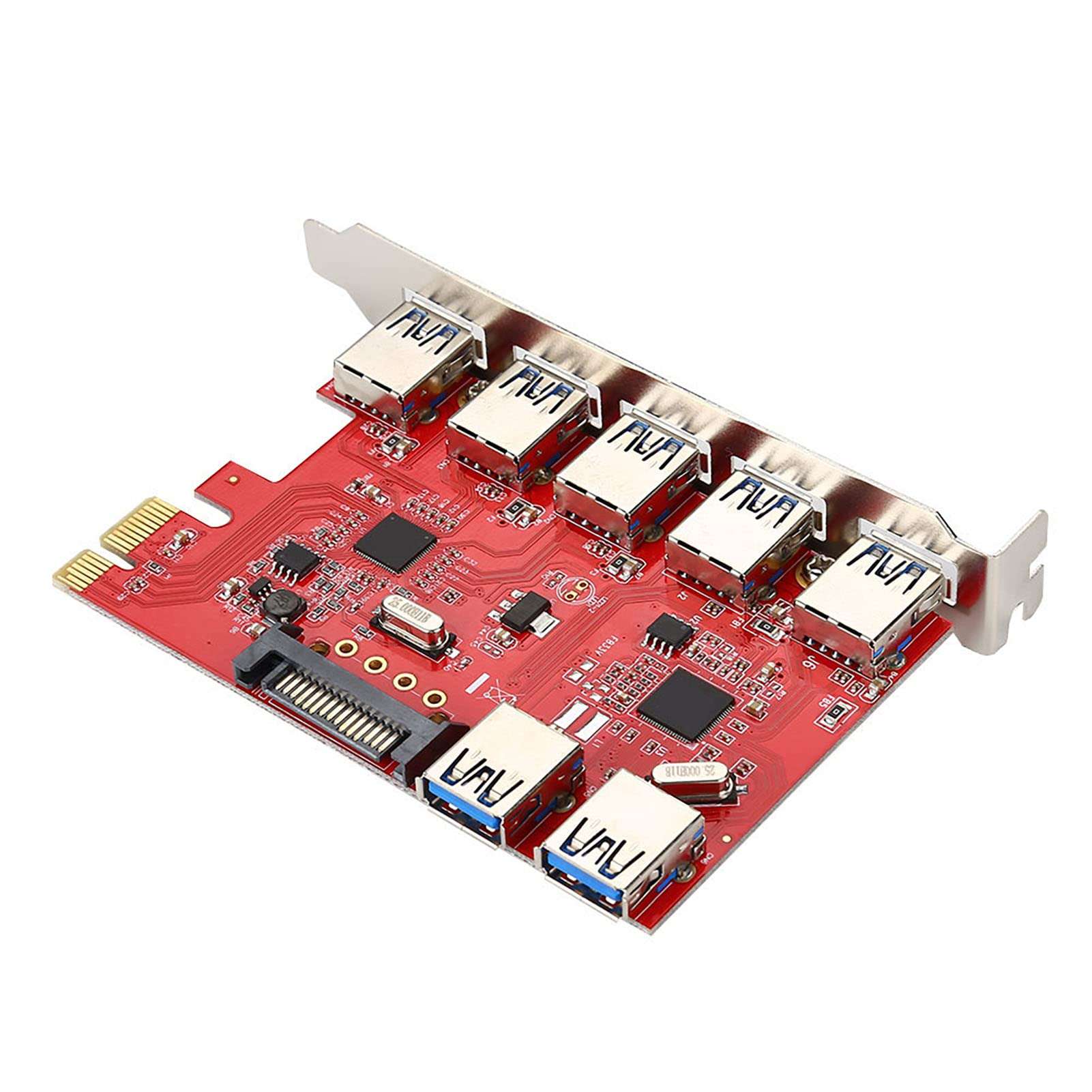 SuperFast USB 3.0 PCI to USB Converter Adapter with RJ45 1Gbps Transmission Rate, Ideal for Building or Upgrading Your Computer, Plug and Play for Multiple Interface 5