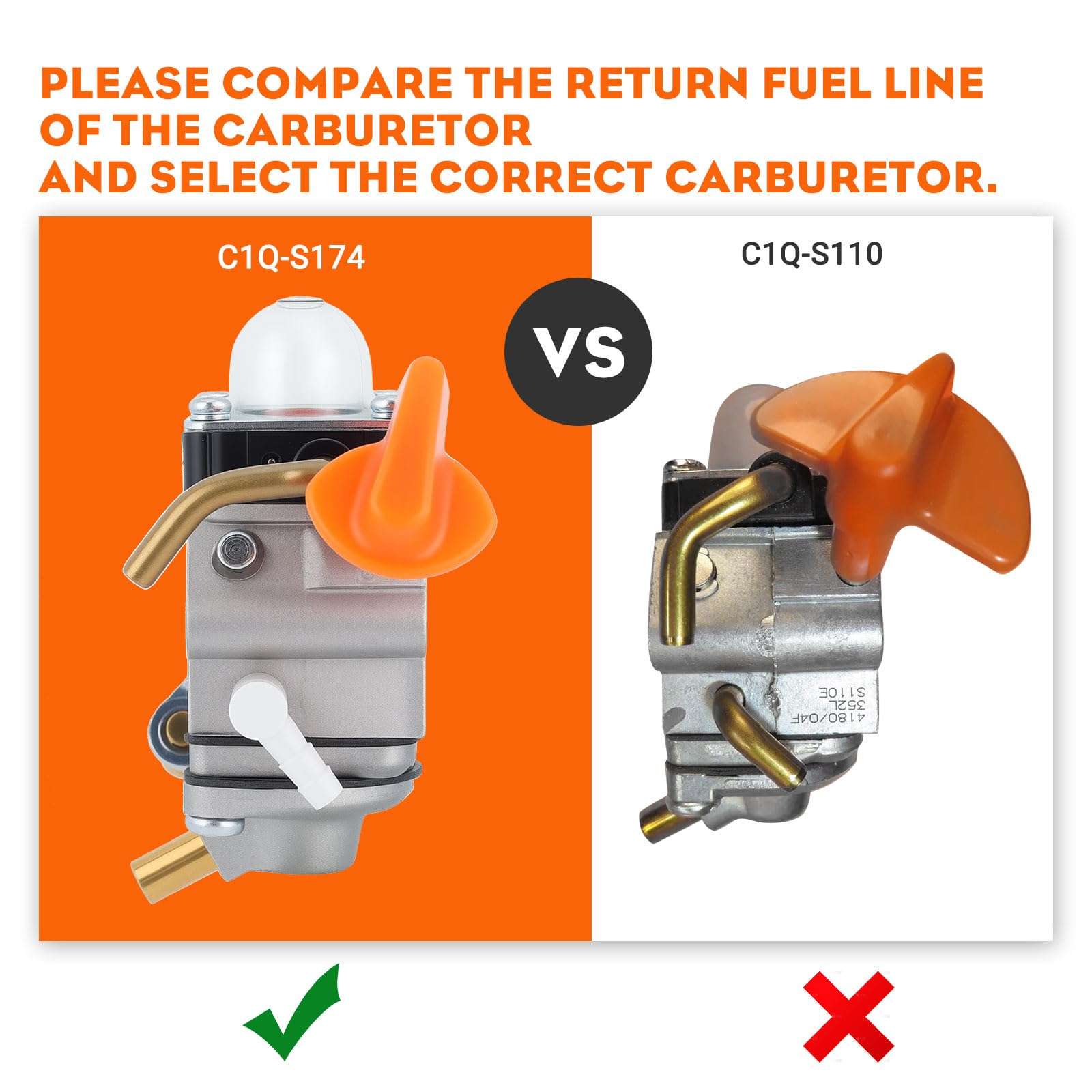 Hipa FS90R Carburetor for STIHL FS90 HT101 FS110R FS90 KM110R FS100RX KM90R FS110 FS 90R HT 101 FS 110 FS 110R FC90 HT131 HL100K HL100 FS100 HT100 FS87 HL90 Trimmer C1Q-S174 4