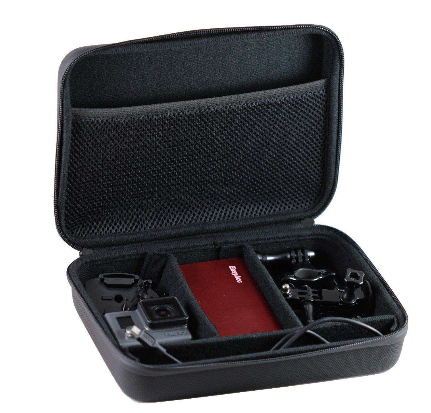 Navitech Black Heavy Duty Rugged Action Camera Hard Case/Cover Compatible with IceFox Outdoor Sport Camera| Action Sport Camera 2 | Action Sport Camera 3 | ieGeek Full HD | F58 2