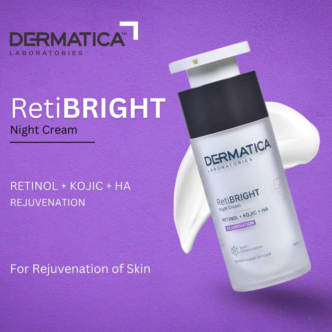 Dermatica RetiBright Night Cream | For Rejuvenation of Skin | 30ml 3