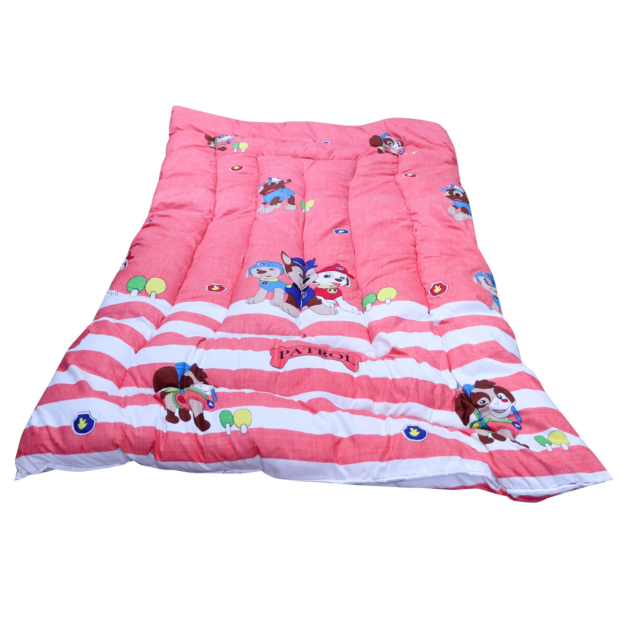 PYTHON Multicolor Printed Single Bed Cotton Filled Mattress Gadda Soft & Reversible,Size 3X 6 ft or 72 x 36Inch (Kids Gadda-2)
