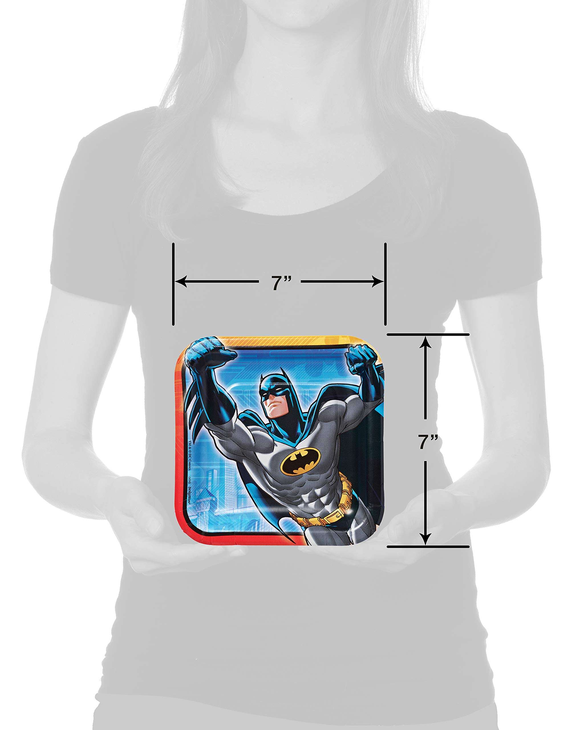 American Greetings Batman Party Supplies, Paper Dessert Plates (40-Count) 3