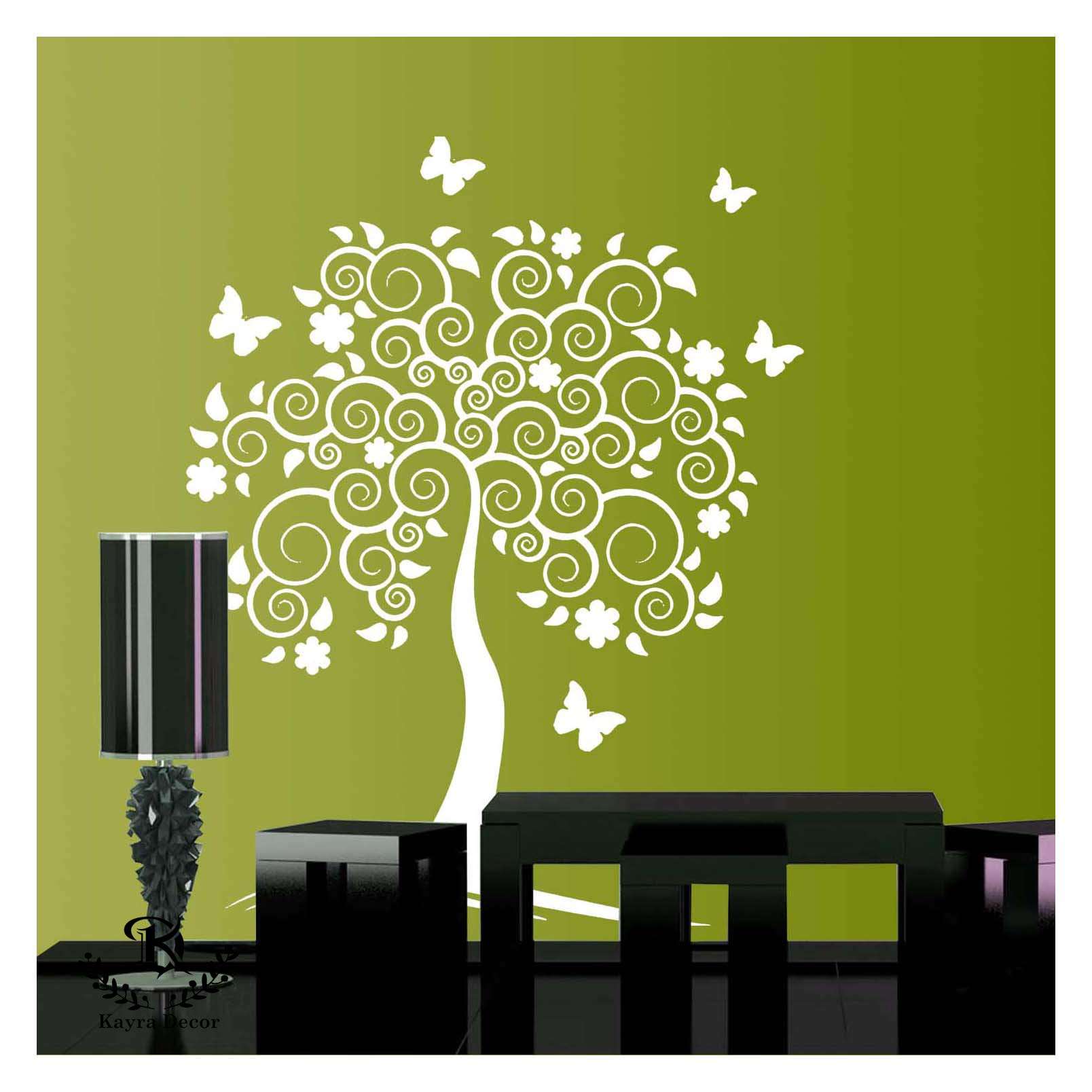 Kayra Decor Large Size Stunning Tree Wall Design Stencils for Wall Painting and Home Wall Decoration – Suitable for Room Decor and Craft (46" x 57" Inch) (KHSNT420) 5
