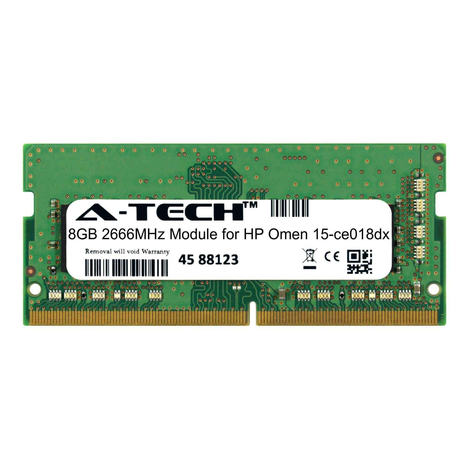 A-Tech 8GB Module for HP Omen 15-ce018dx Laptop & Notebook Compatible DDR4 2666Mhz Memory Ram (ATMS280221A25978X1) 1