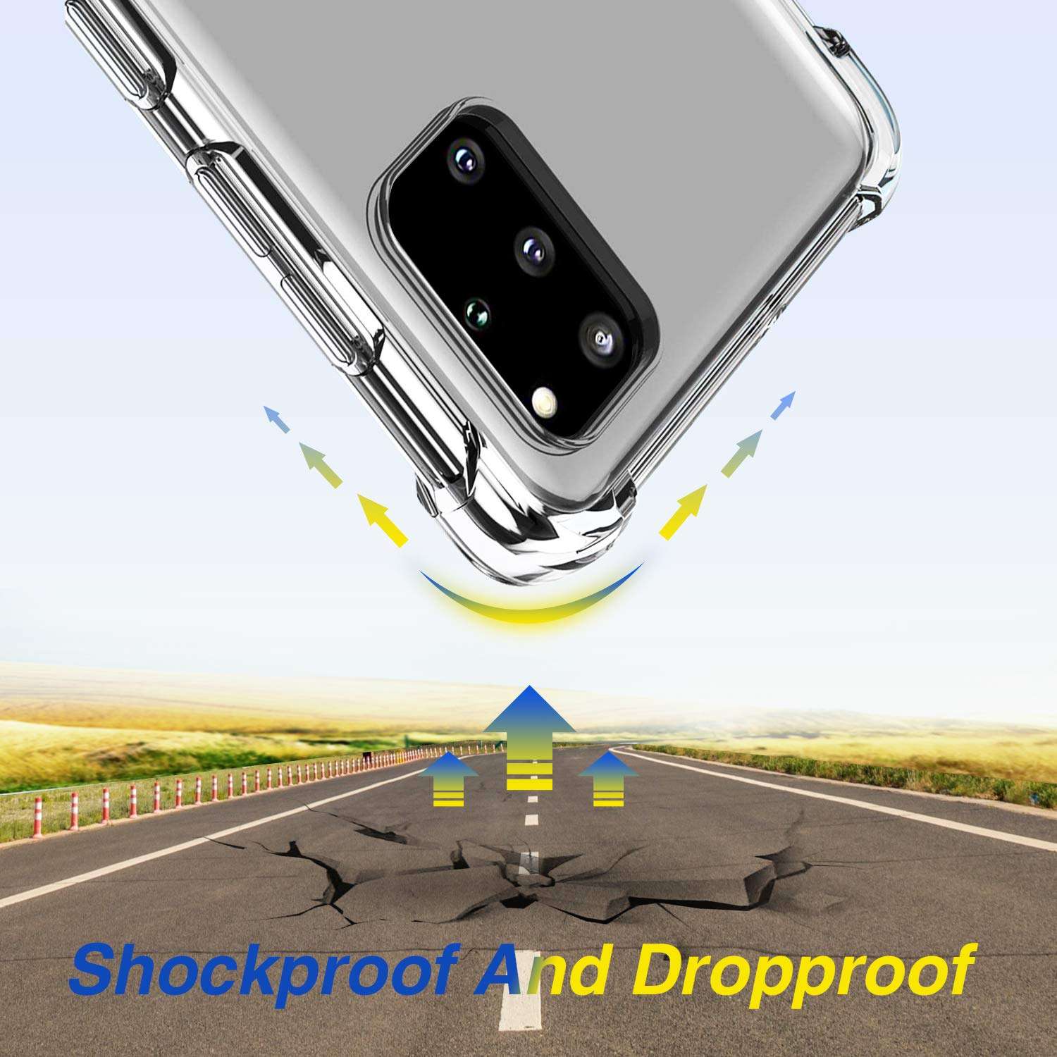 For Samsung Galaxy S20 Plus S20+ Case,Galaxy S20 Plus 20+ 5G Soft TPU Protective Phone Cover Case,Shockproof,Anti-Yellow,Super Slim Fit,Reinforced Corners for Samsung S20 Plus S20+ 2020[6.7inch]-Clear 3