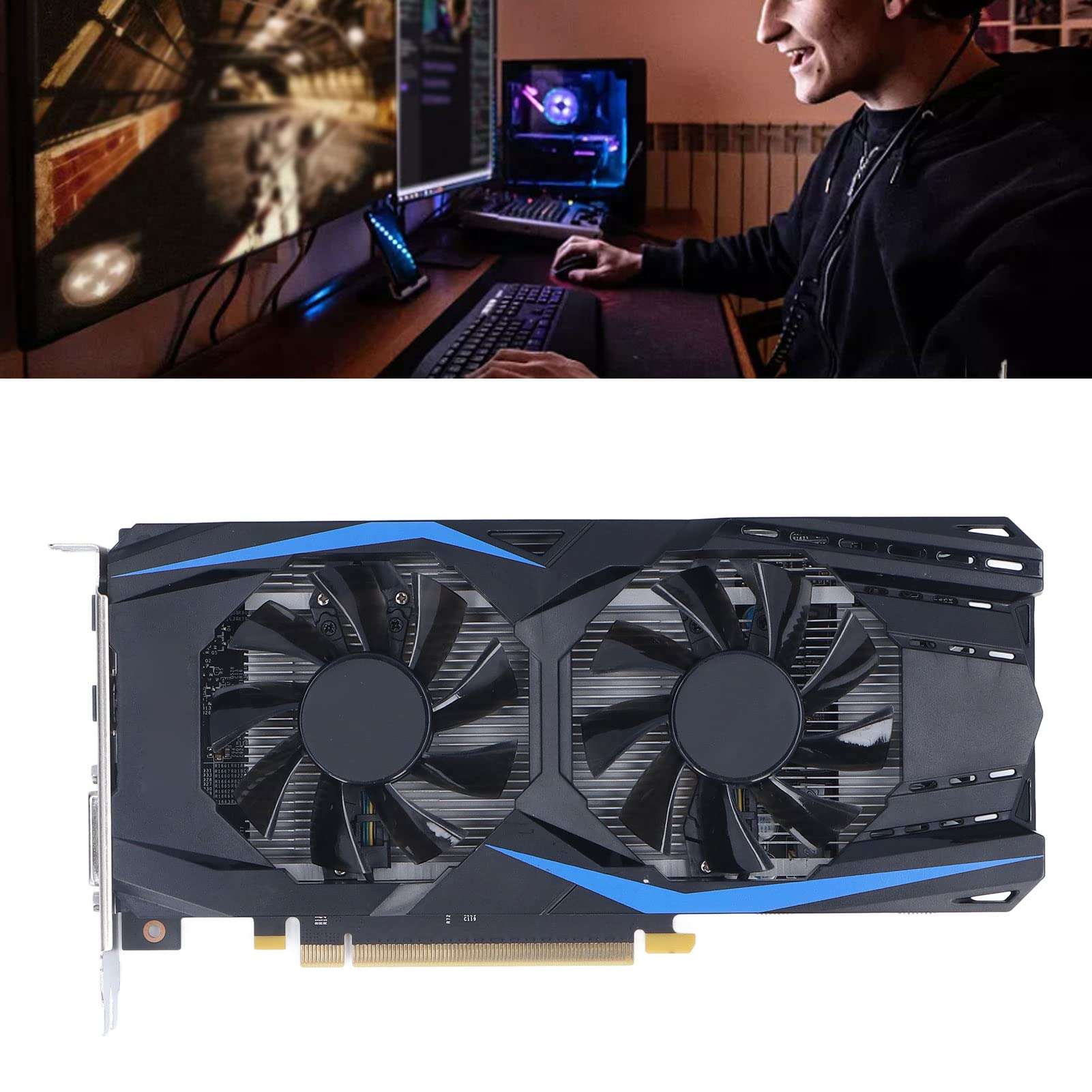 GTX 950 Graphics Card, 2GB GDDR5 128Bit Computer PC Gaming Video GPU Graphics Card, PCI Express 3.0 x 16, DVI,Display Port, HDMI, 4K HDR, Fan 4