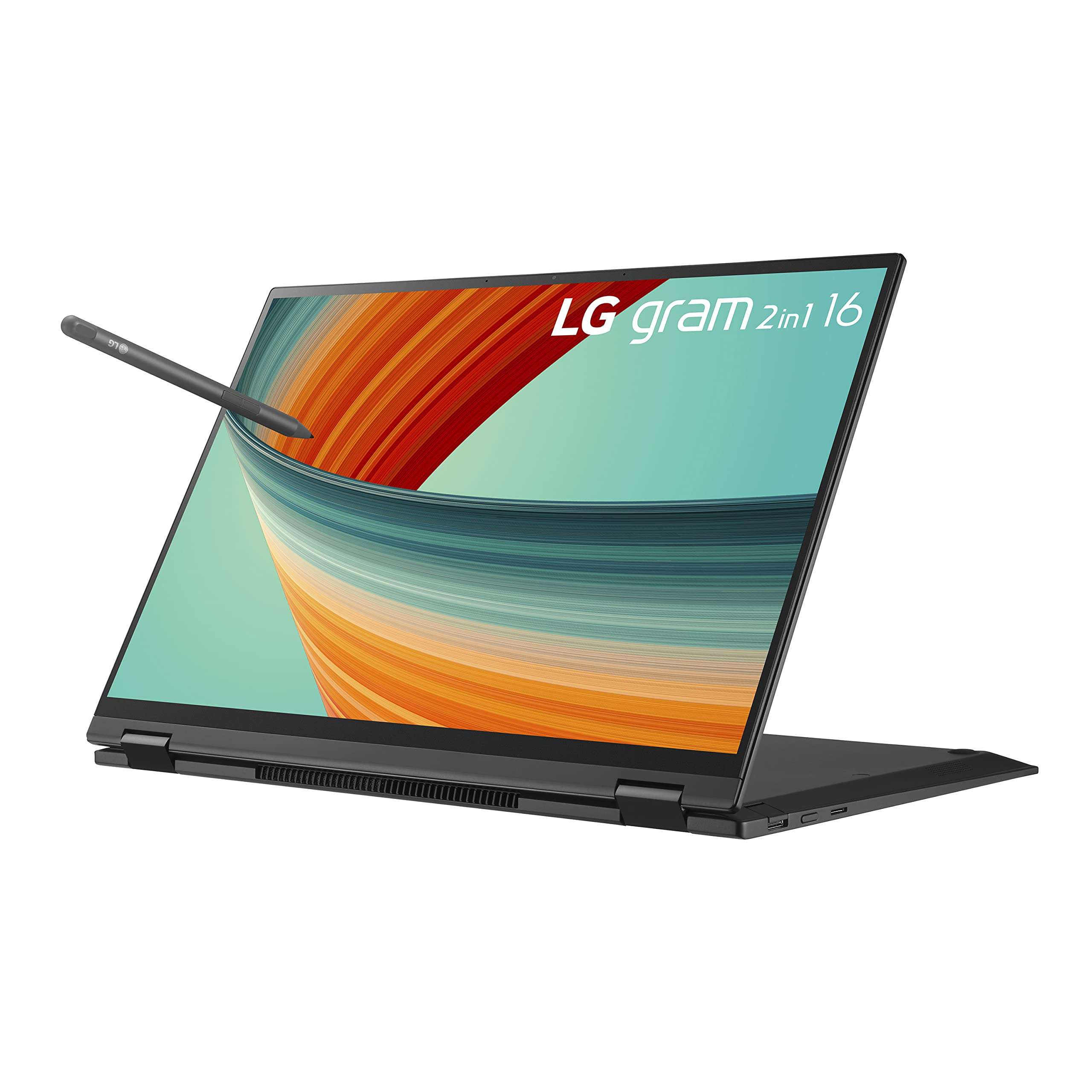 LG gram 16” 2in1 Lightweight Laptop, Intel 13th Gen Core i7 Evo Platform, Windows 11 Home, 16GB RAM, 512GB SSD, Black 1