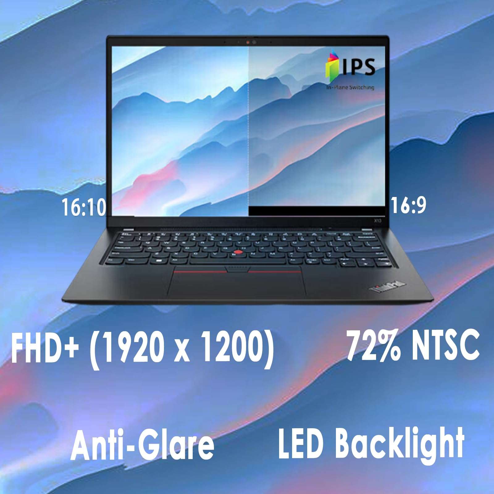 Lenovo ThinkPad X13 Business Laptop (13.3" FHD+, Intel 4-Core i7-1165G7, 16GB RAM, 512GB SSD) for Traveling, School, Lightweight, Backlit, Fingerprint, 14.5-Hr Long Battery Life, IST Hub, Win 11 Pro 3