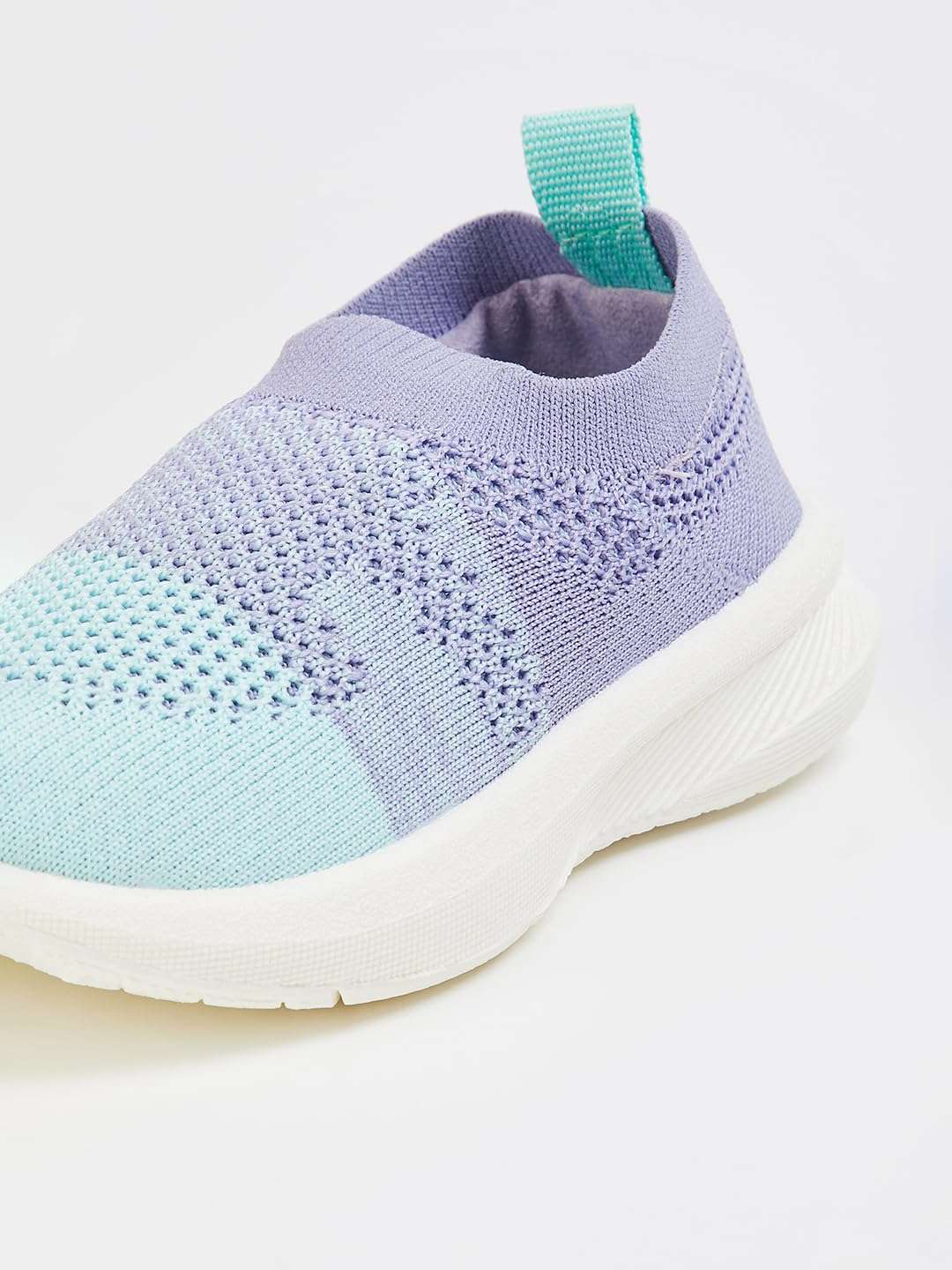 max Girls Colourblock Knit Sports Shoes (FW23KGSP2331BLUE)_28 5