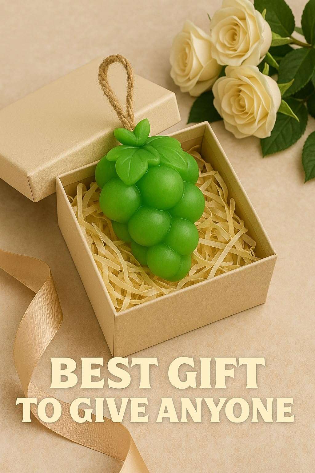 Grapes Hanging Soap for Kids & Adults | Fruity Scent Bathing Bar with Rope | Moisturizing Body Soap | Cute Fruit Shape | Long Lasting Fragrance | Gentle on Skin 6