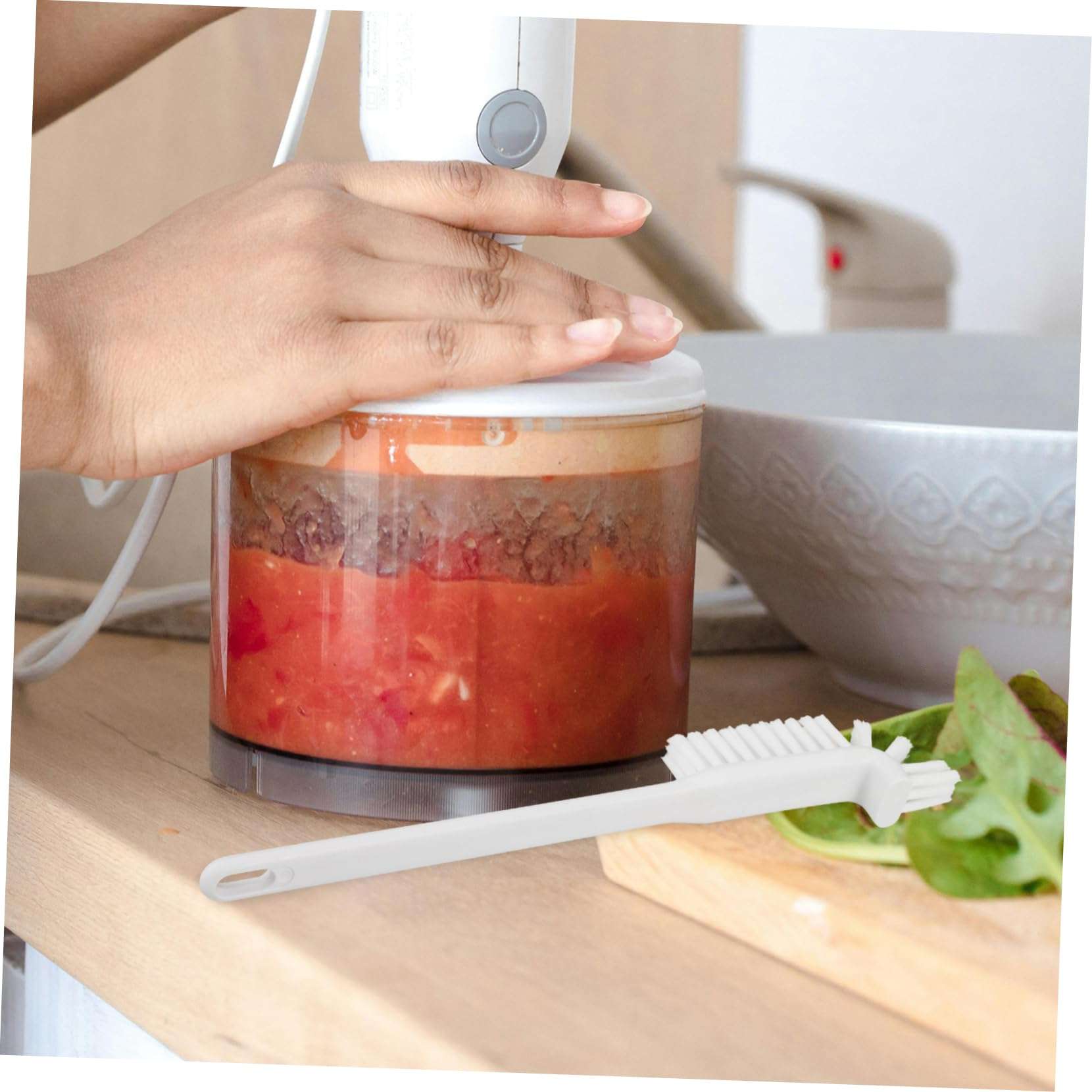 AUTSUPPL Juicer Accessories Dish Brush Handle Dish Washing Scrubbers Heavy Duty Kitchen Cleaning Brush 6