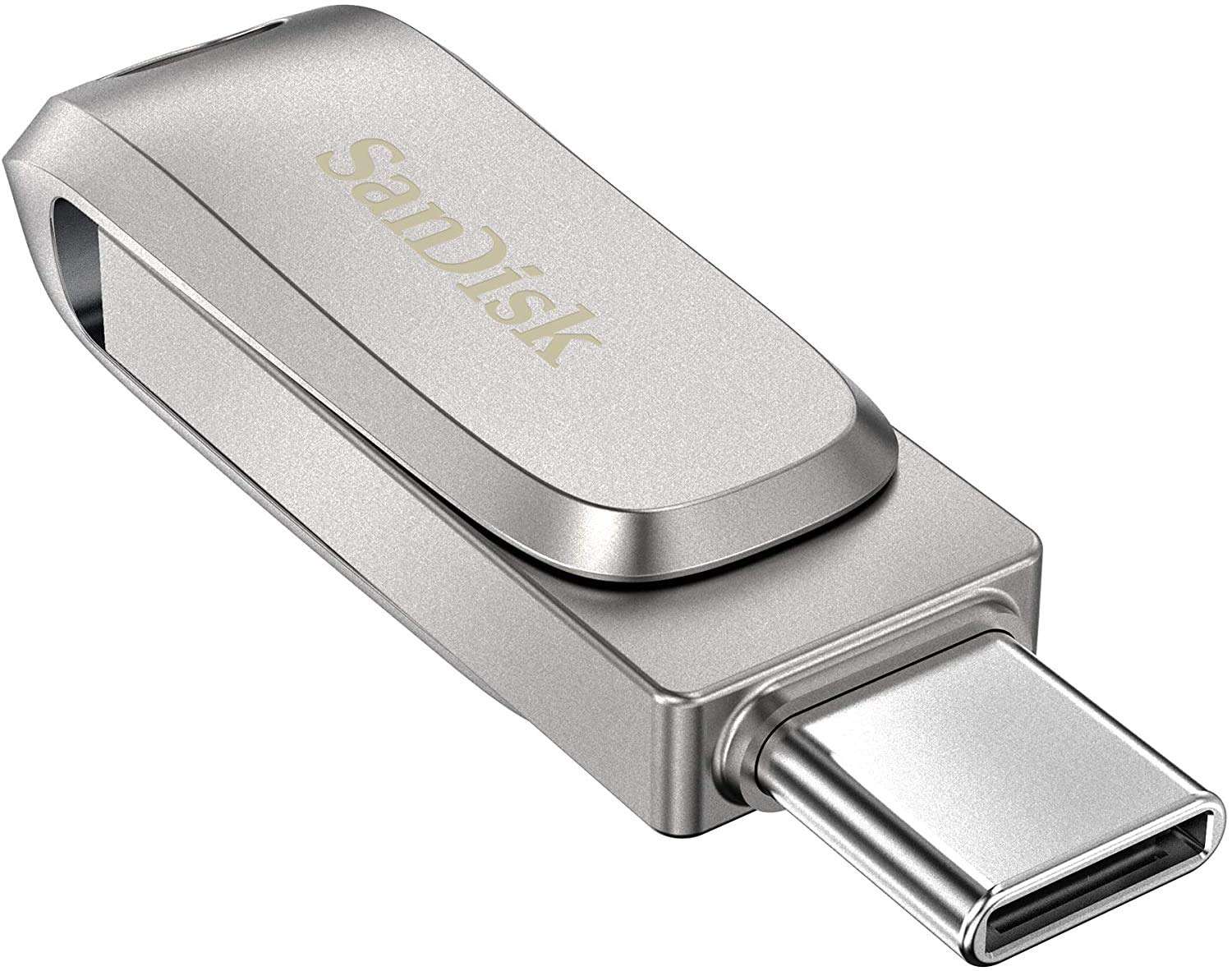 SanDisk Ultra Dual Drive Luxe USB Type-C 32GB Flash Drive for Smartphones, Tablets, and Computers - High Speed USB 3.1 Pen Drive (SDDDC4-032G-G46) Bundle with (1) Everything But Stromboli Lanyard 2