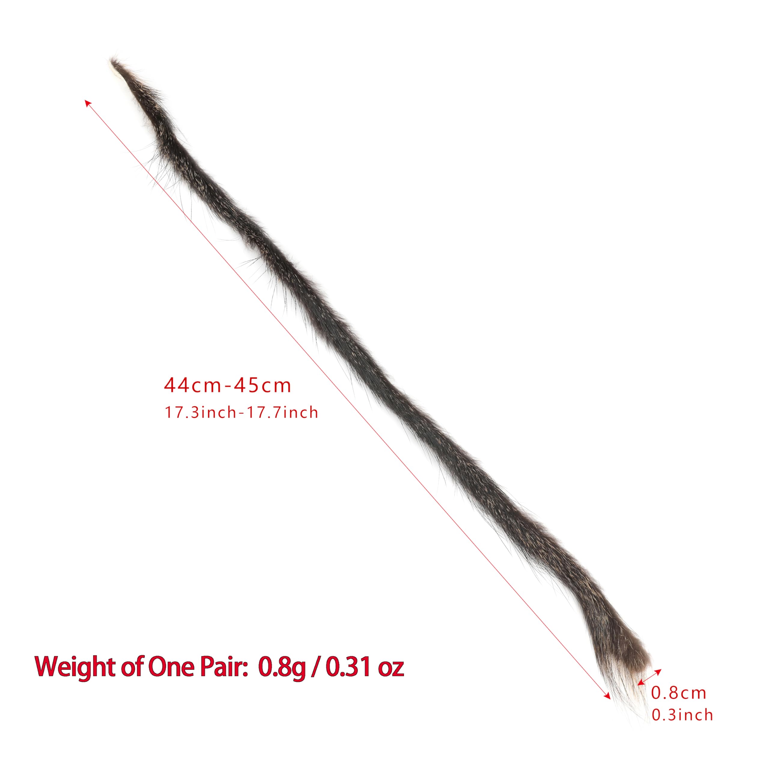 wolfman Archery Bow String Silencers Beaver Fur Reduce String Noise Dampeners Beaver Balls for Recurve & Longbow & Traditional Bow (1 Pair + 1 x String Separator) 5