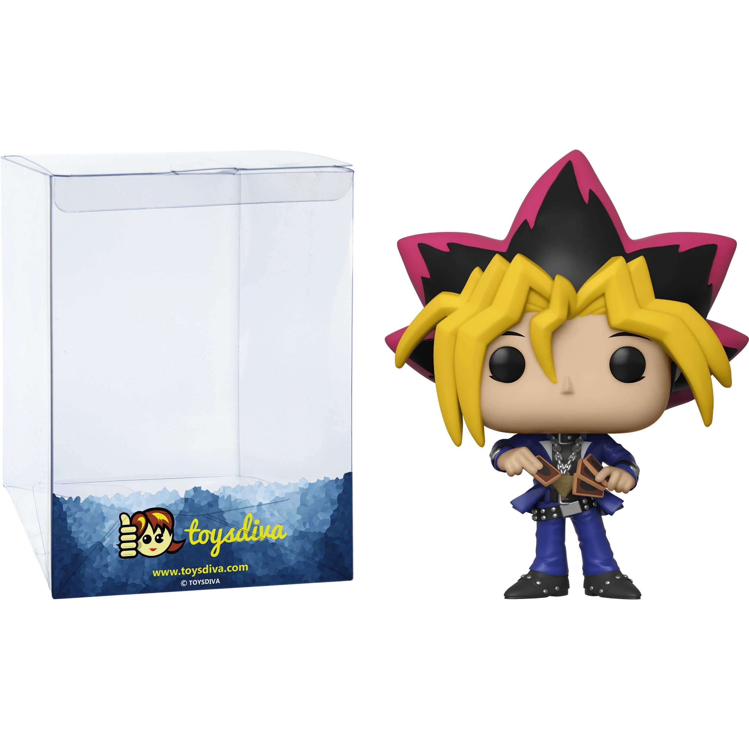 Yugi Mutou: Funk o Pop! Animation Vinyl Figure Bundle with 1 Compatible 'ToysDiva' Graphic Protector (715 - 46922 - B) 1