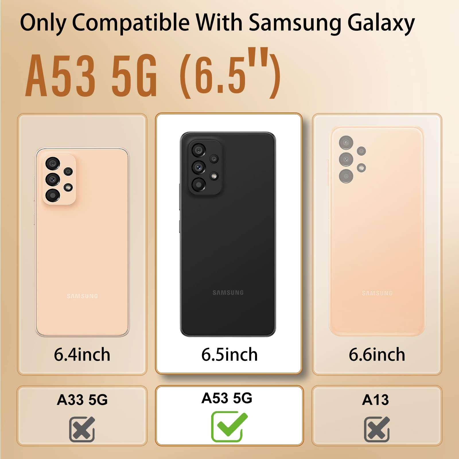 Buleens for Samsung A53 5G Case with Metal Perfume Bottle Mirror Stand, Cute Women Girly Heart Cases for Galaxy A53 5G Case, Elegant Luxury Phone Cover for Samsung Galaxy A53 5G Case 6.5'' 2