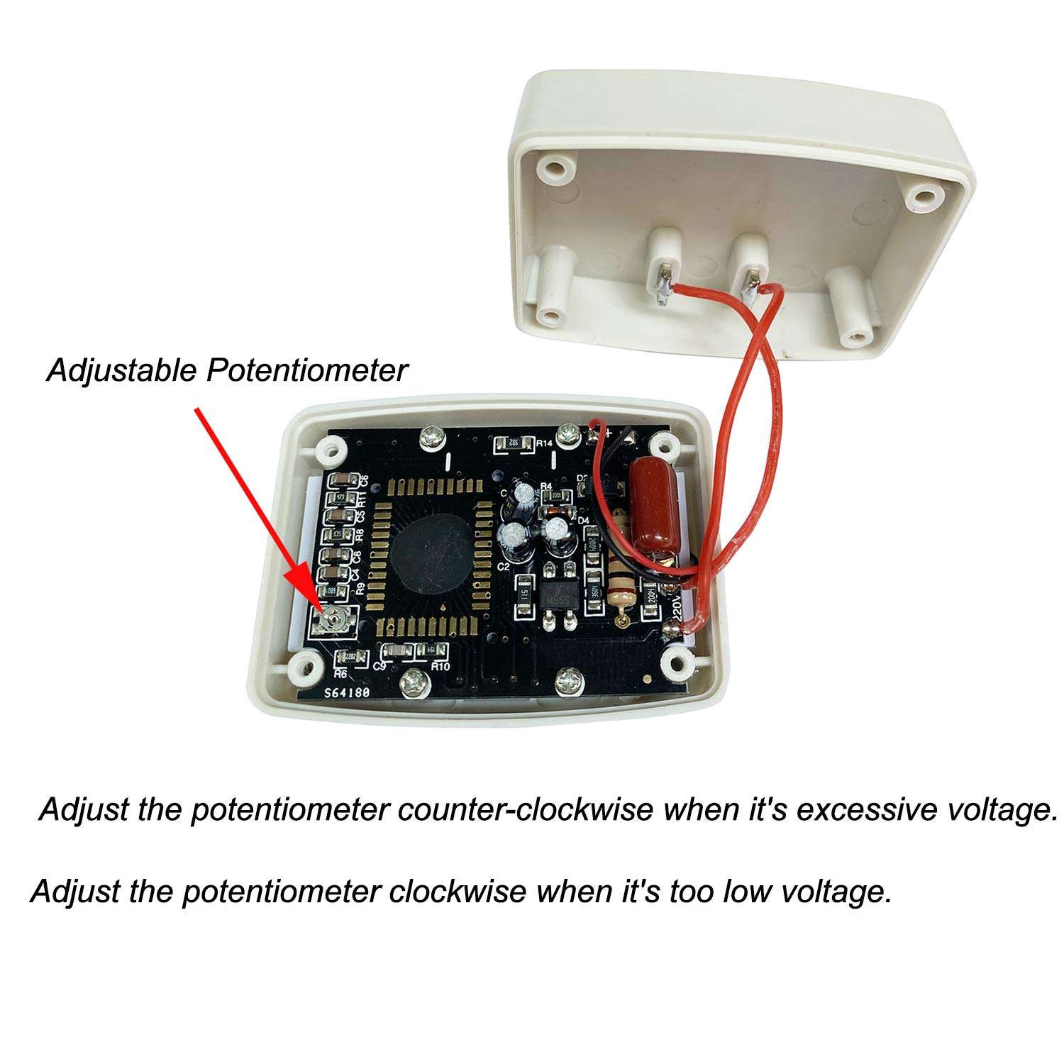 Proshopping 2 PCS AC 110V Flat Plug Voltage Meter, Digital Voltmeter Display Gauge, Voltage Monitor Tester, Auto Power Line Volt LCD Panel Indicator -for Household Wall Plug in Outlet, RV (AC 80-300V) 4