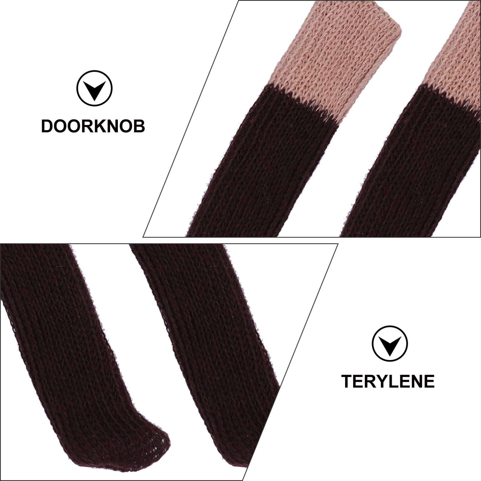 YARDWE 10pcs Warm Doorknob Gloves Knit Door Handle Covers Kids Door Handle Covers Door Knob Cover Child Proof Door Knobs Knit Mittens Warm Mittens Baby Safety Cover Polyester Household 5