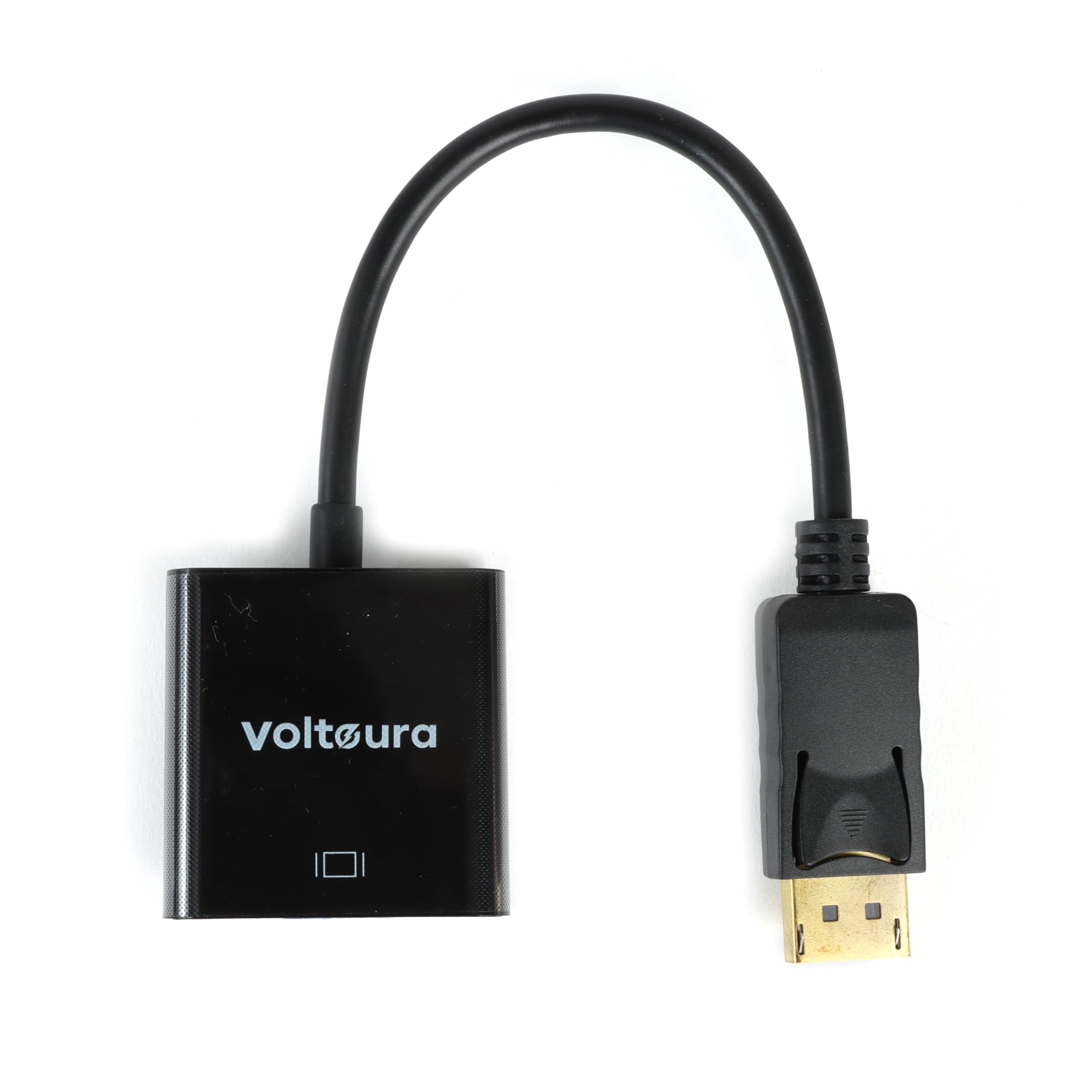 VOLTAURA DP to VGA Adapter, 1080P DisplayPort to VGA Converter, High-Resolution Video Adapter for PC, Laptop, Desktop, Monitor, Projector, Plug & Play, Compatible with DP-Enabled Devices