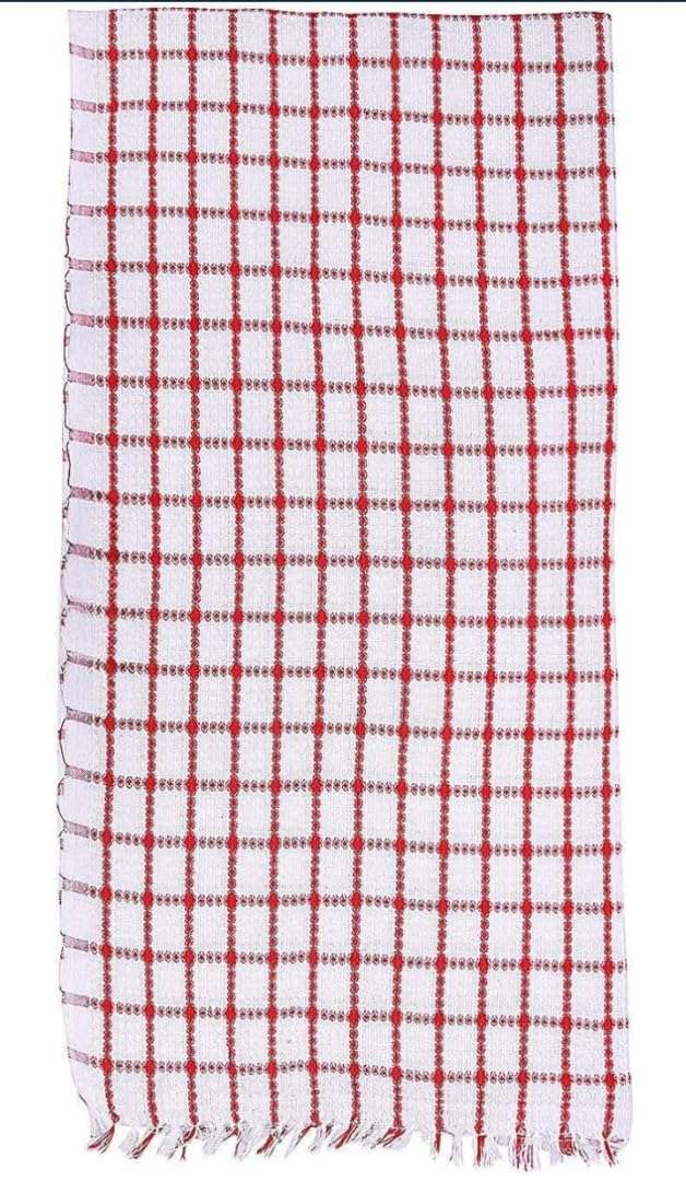 T TRENDY MART Amro Cotton Bath Towels, 75 x 150 cm, Set of 1 Blue and Red Check Pattern (Any Color) 4