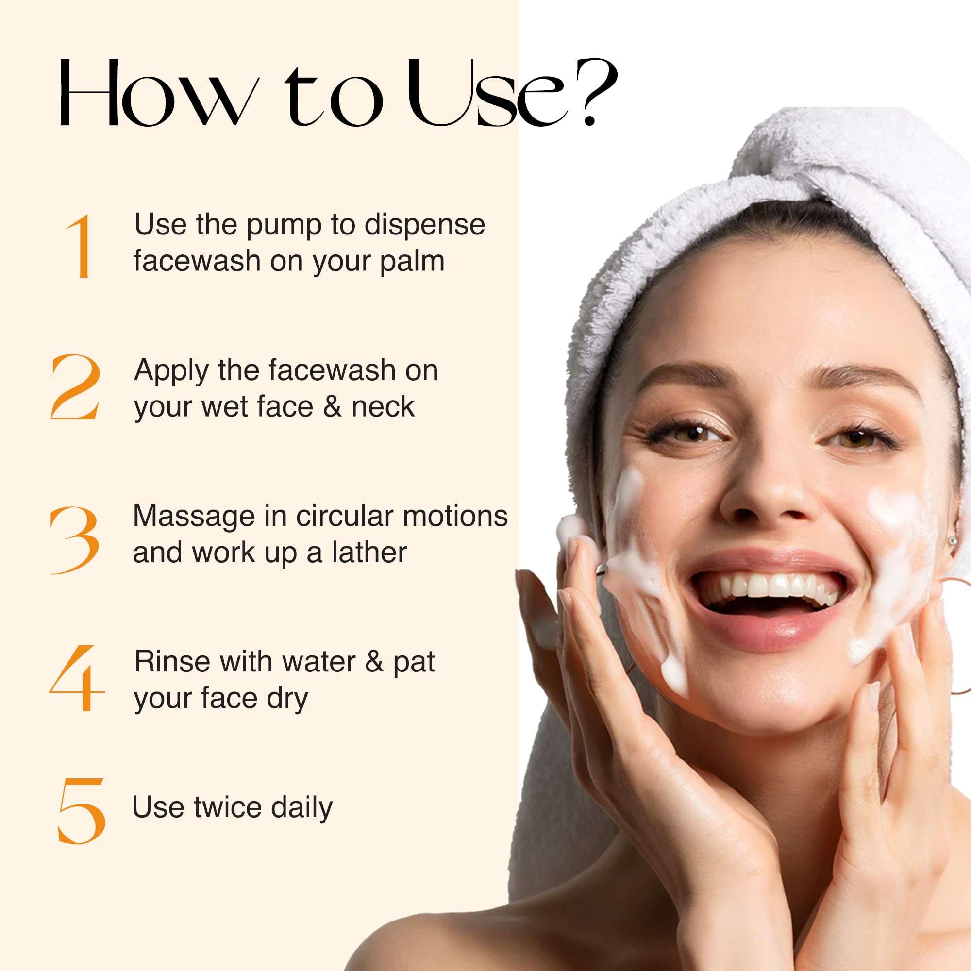 NOURISH MANTRA Vitamin C Glow Face Wash | Gently Cleanses the Skin | Infused With Vitamin C, Aloe Vera, & Vitamin E | Suits All Skin Types | For Men & Women | 200 ml 6