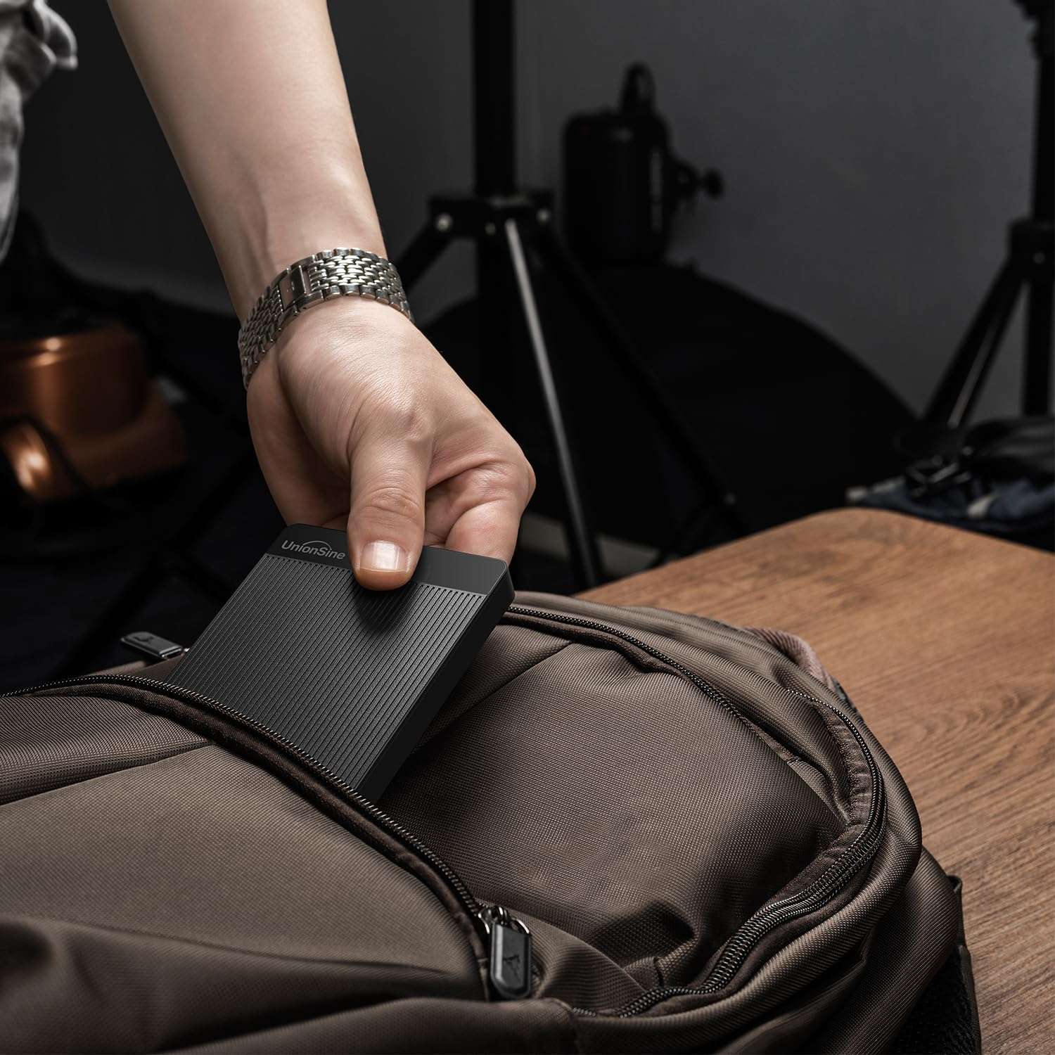 UnionSine External Hard Disk Drive 1TB Portable HDD-USB 3.0 Compatible with PC, Mac,Desktop, Laptop, Xbox One, Xbox 360, PS4 Black 6