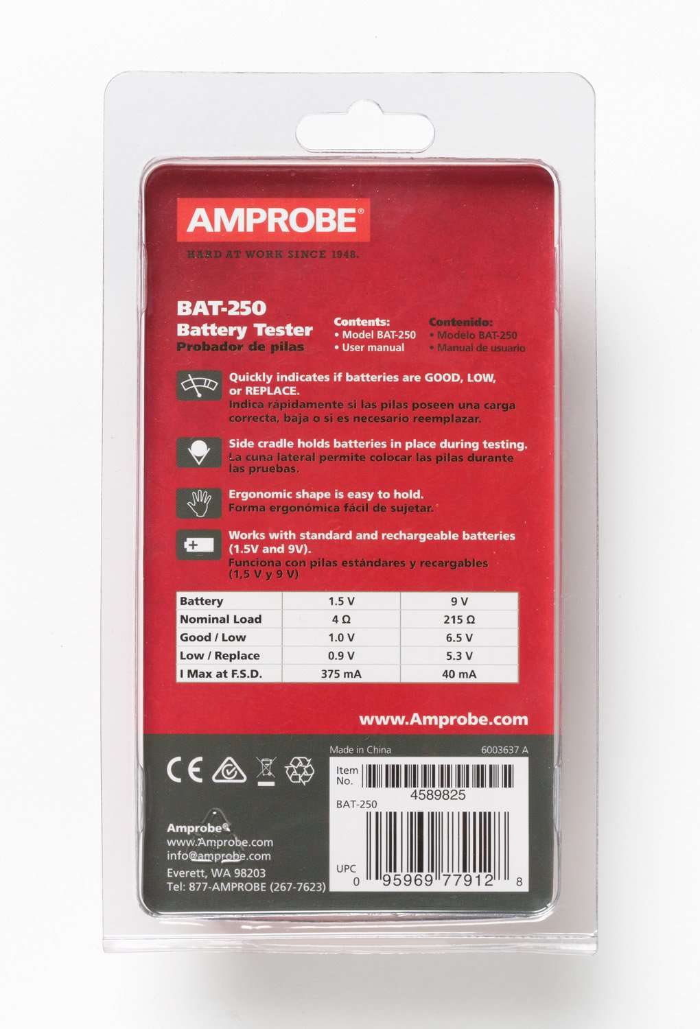 Amprobe - 4589825 BAT-250 Battery Tester 4