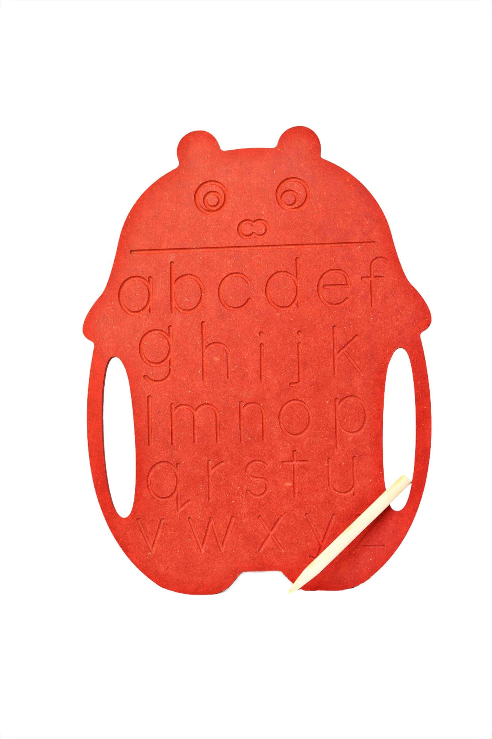 Whittlewud Both Sided Alphabet Tracing Board for Montessori Educational Toys, English Upper Case & Lower Case Reading and Writing Learning Toys for Kids 4