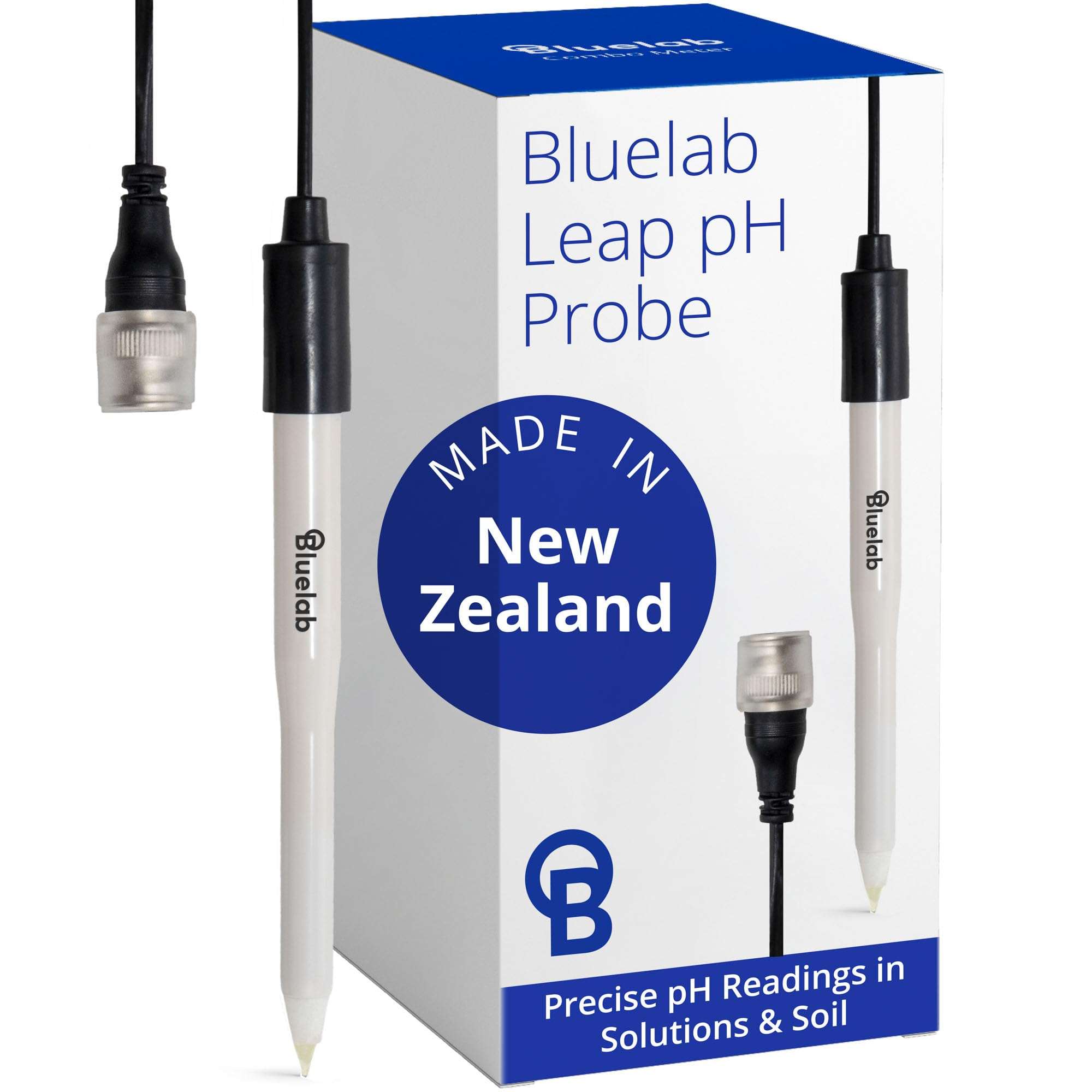 Bluelab PROBPHLEAP Leap pH Probe in Water and Soil, Replacement Probe for pH Meters with Easy Calibration, Tool for Hydroponic System and Indoor Plant Grow 1