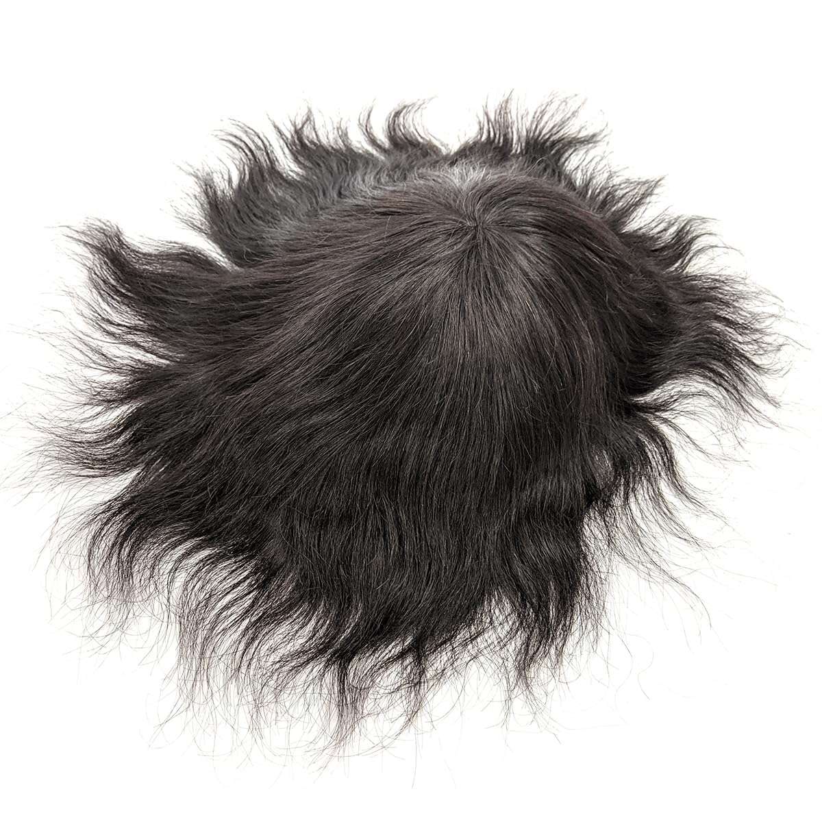 Majik Men Wig Natural Hair Patch For Men (Normal Monofilament) (10x8 Inch, Black), 100 Gram, Pack Of 1 4