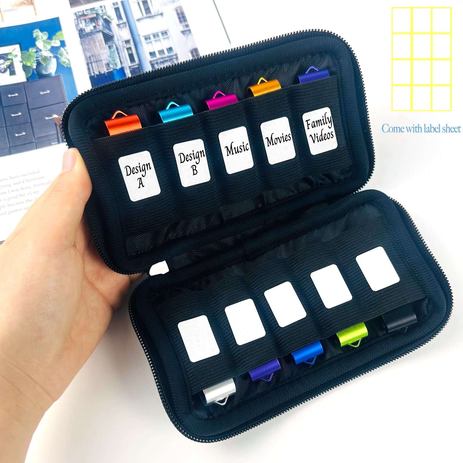 200pcs Flash Drive Case USB Storage Case JBOS USB Holder Storage Bag for USB Flash Drive Electronic Accessories Organizer for USB Flash Drive, USB Case, Thumb Drive Caes, Jump Drive Case 6