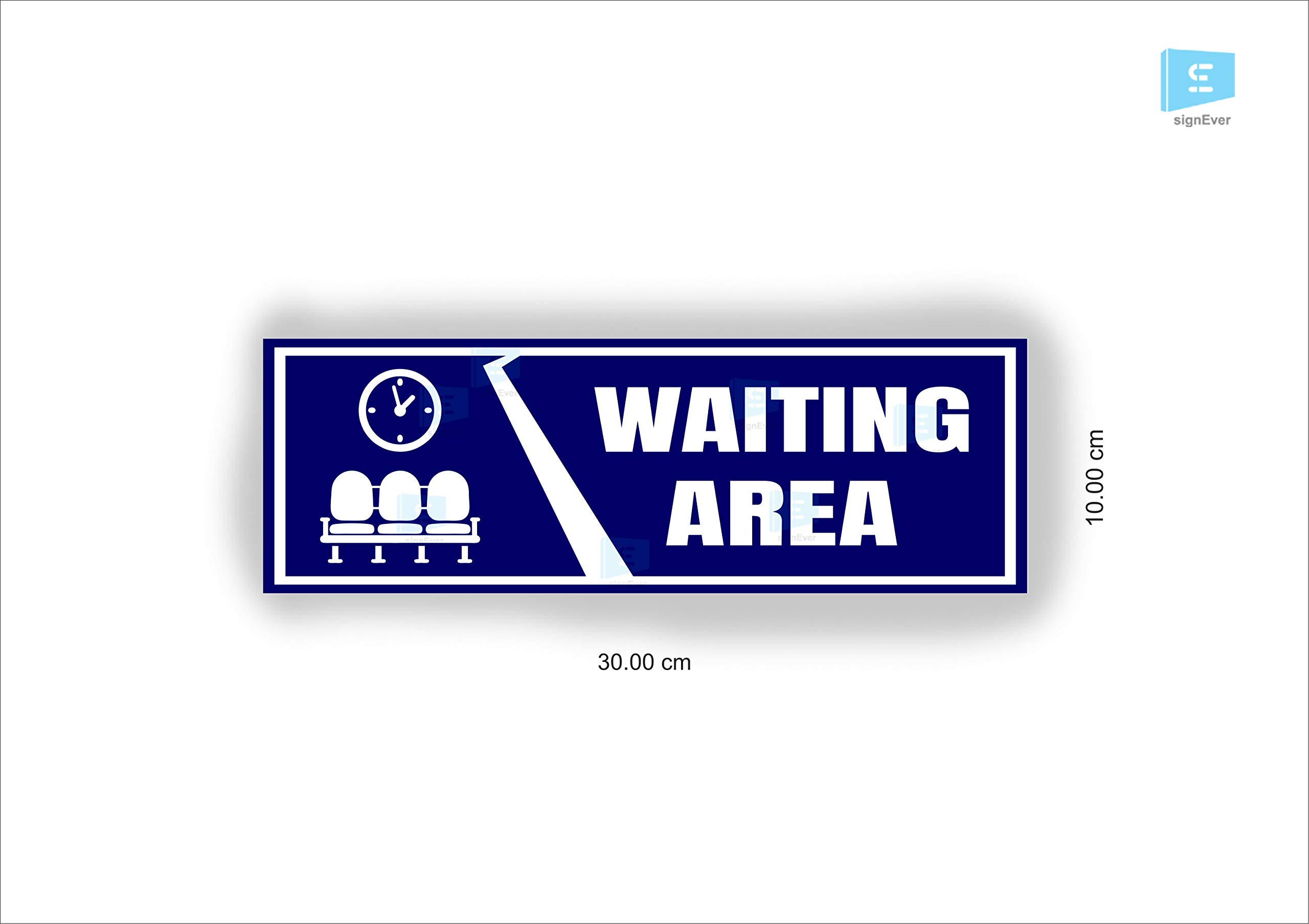 SIGN EVER Waiting Area Sign Boards For Office Hospital Bank Clinic Signage Medical College Doors Commercial Signage Boards L x H 30 Cm x 10 Cm